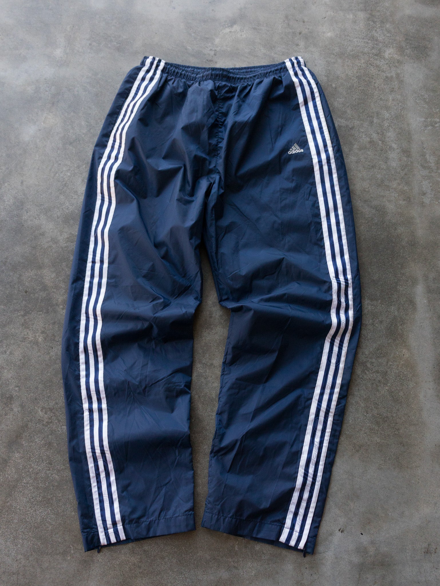 Vintage 00s Navy Adidas Track Pants (L)