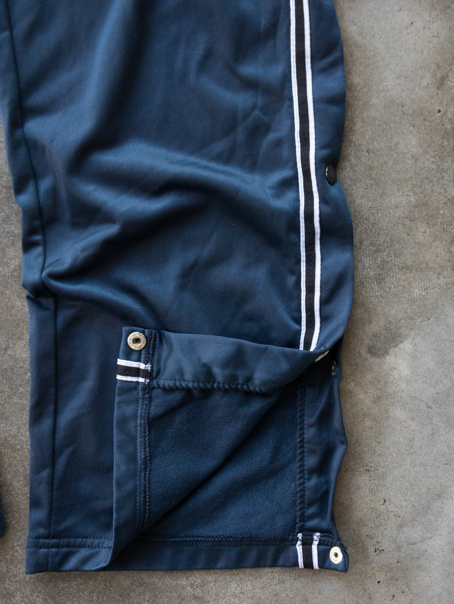 Vintage Navy Reebok Tear-Away Track Pants (L)