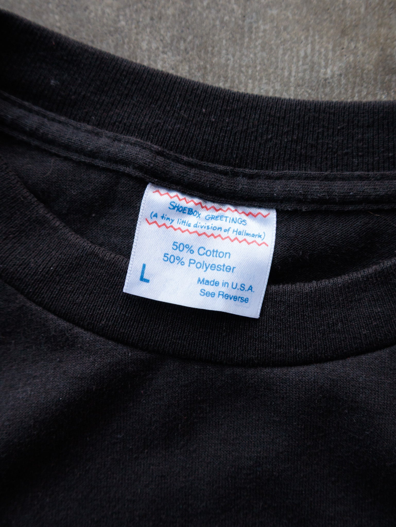 Vintage 90s Black Aliens Abducted Me Tee (L)