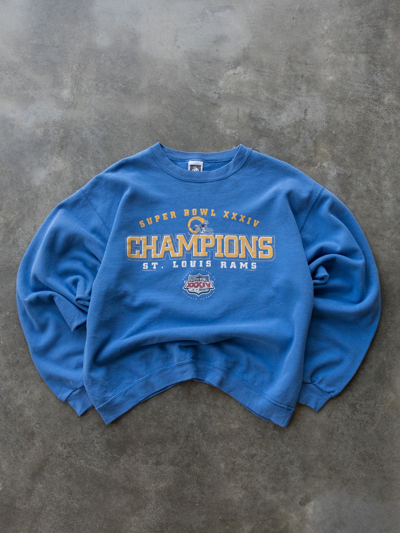 Vintage 2000 St. Louis Rams Super Bowl Champions Sweatshirt (L)
