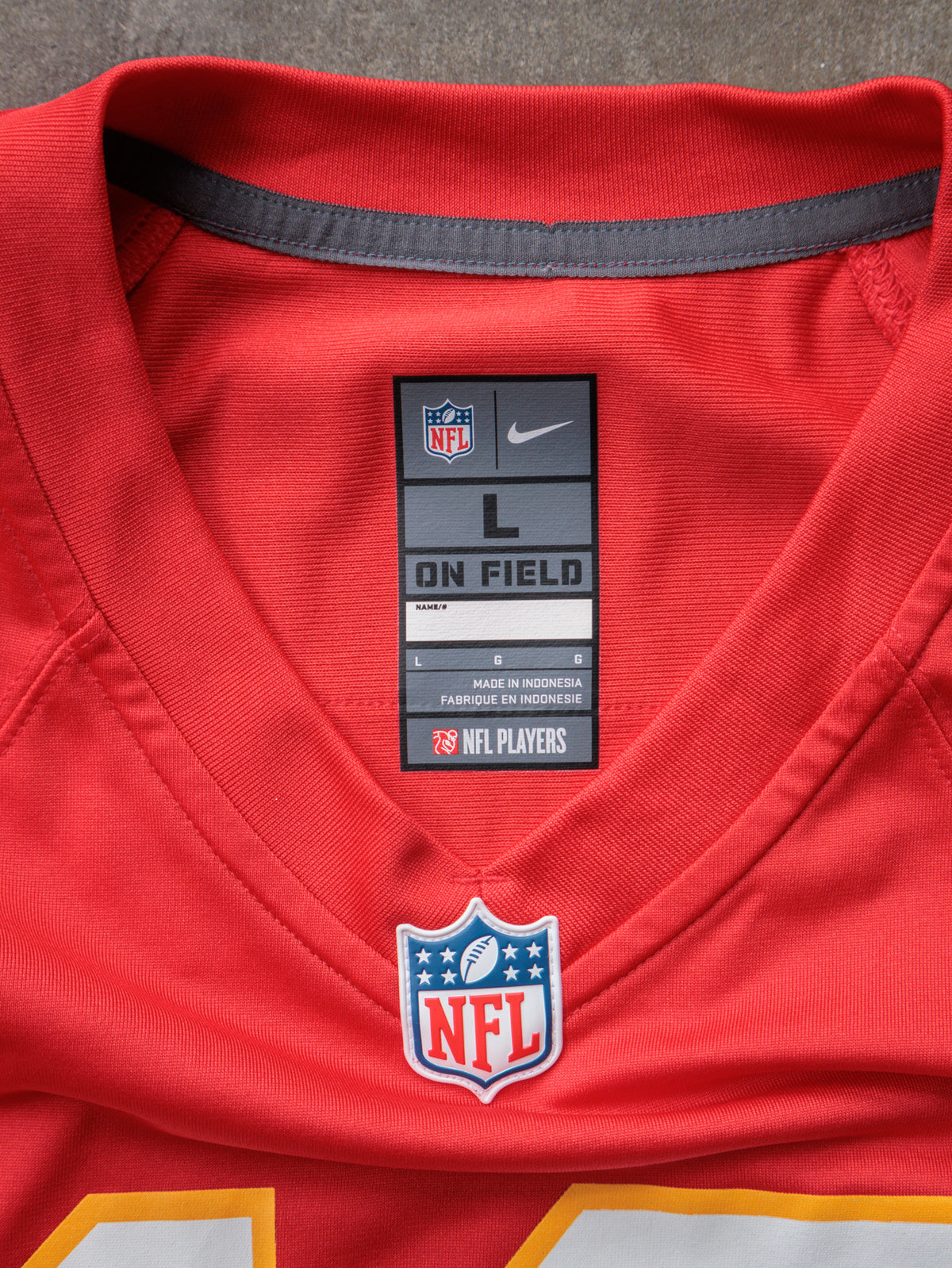 Red Nike Kansas City Chiefs Pacheco Jersey (L)