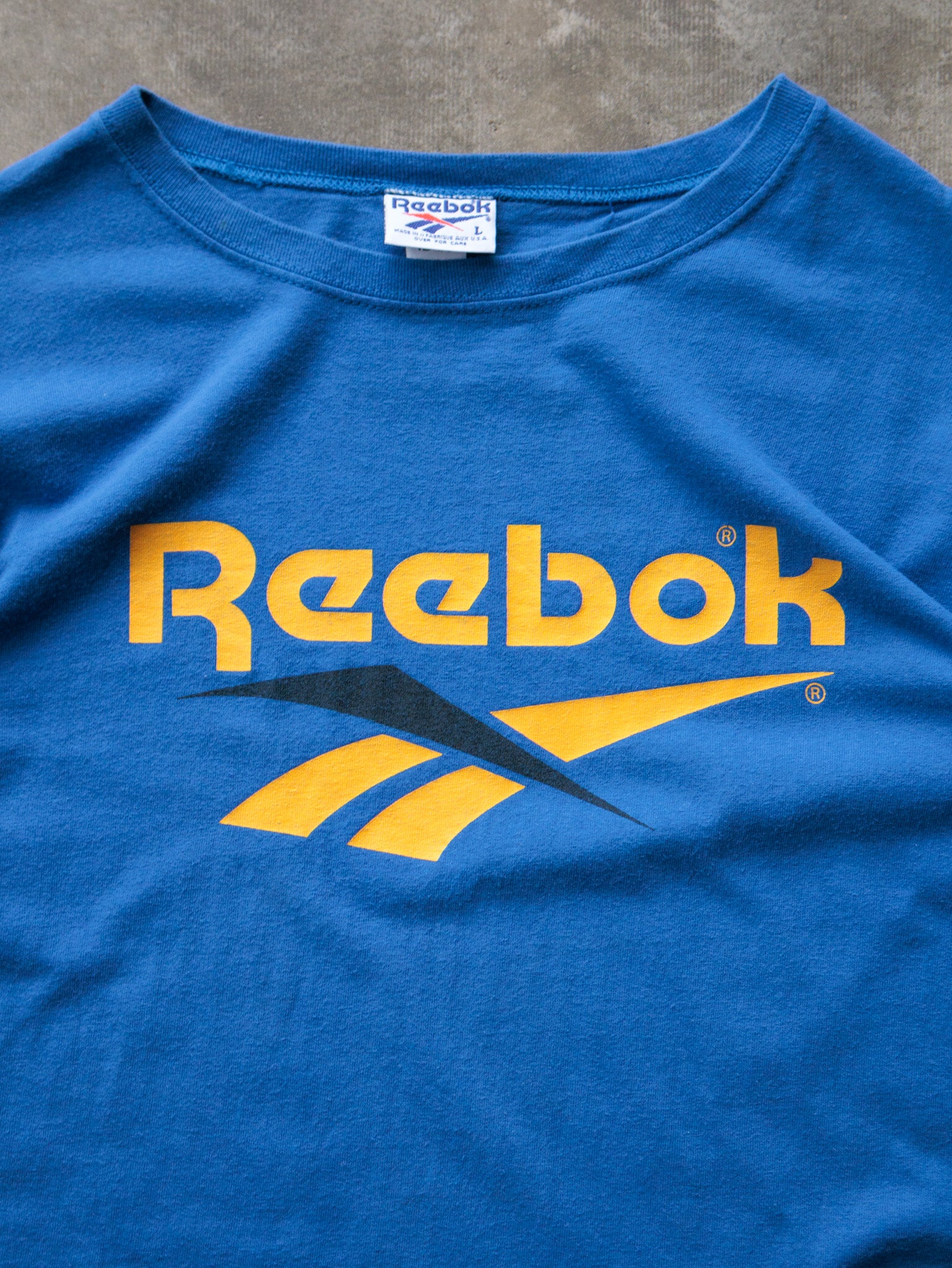 Vintage 90s Blue Reebok Tee (L)