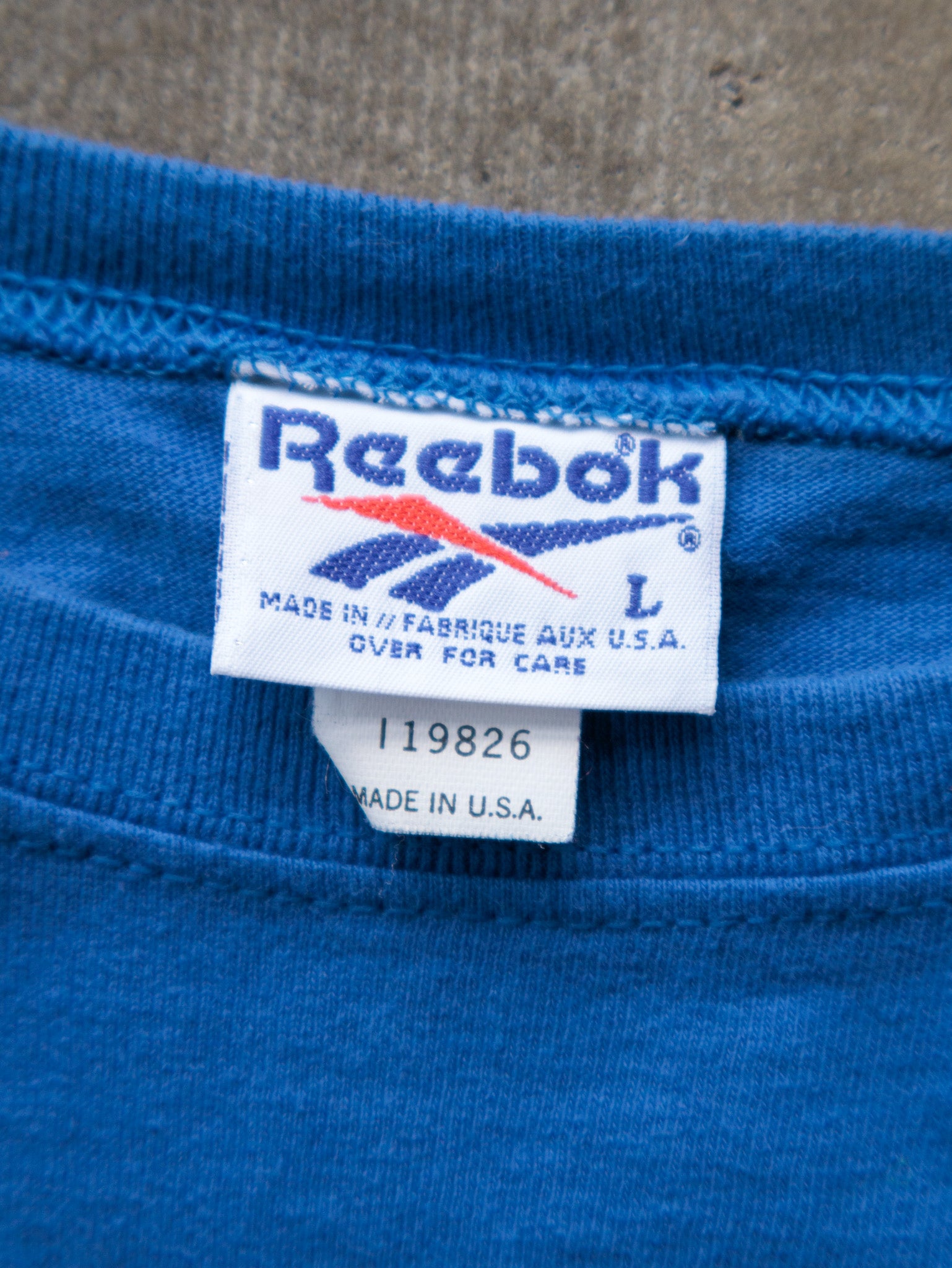Vintage 90s Blue Reebok Tee (L)