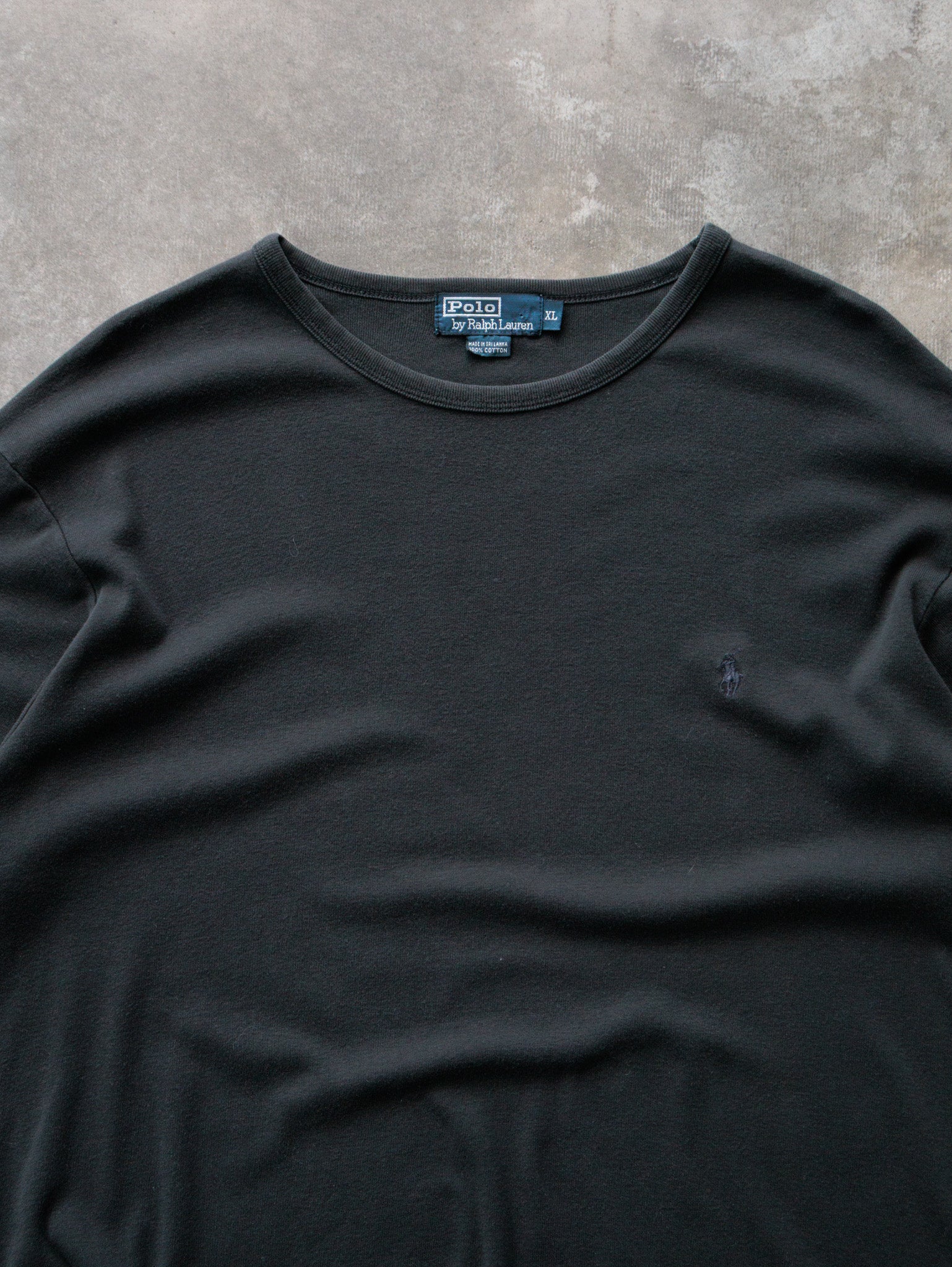 Vintage 00s Black Polo Ralph Lauren Tee (XL)