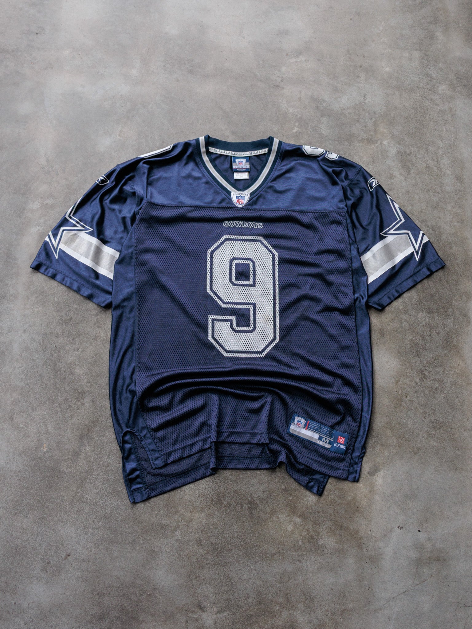 Vintage 00s Navy Reebok Dallas Cowboys Romo Jersey (M)