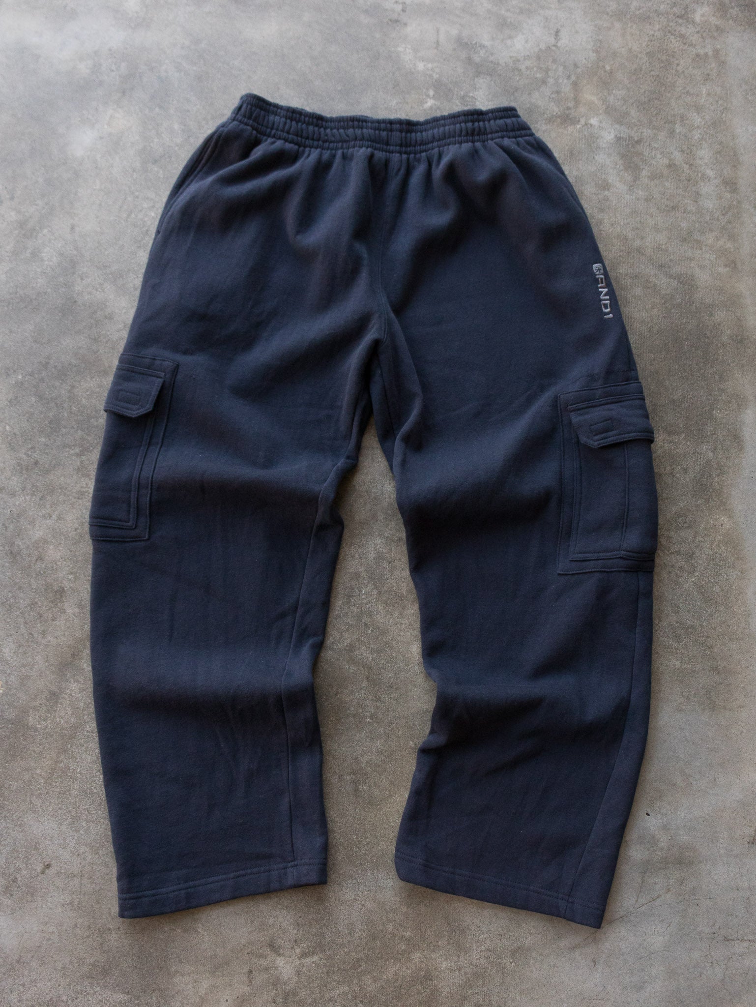 Vintage 00s Navy AND1 Cargo Sweatpants (L)