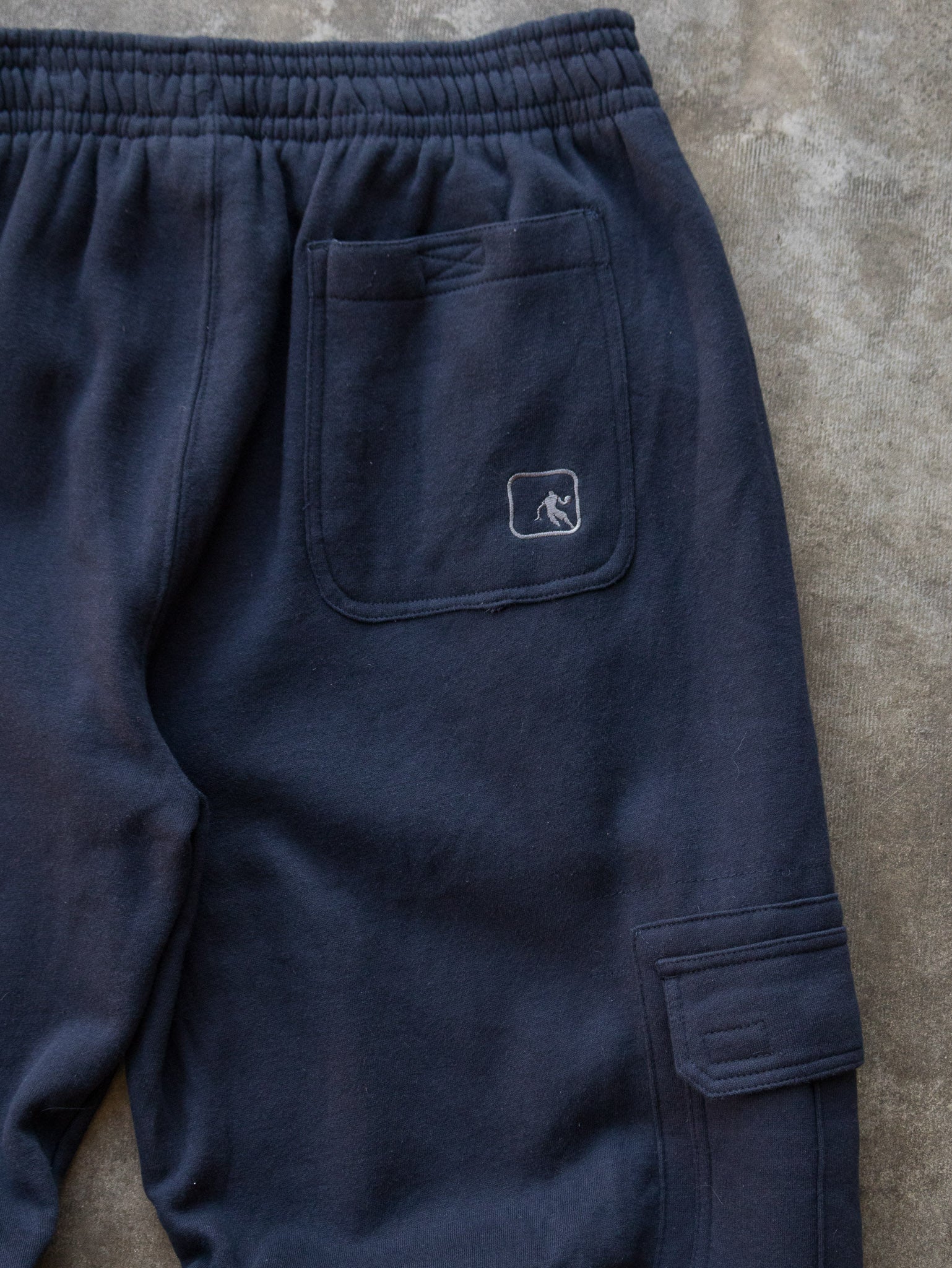 Vintage 00s Navy AND1 Cargo Sweatpants (L)
