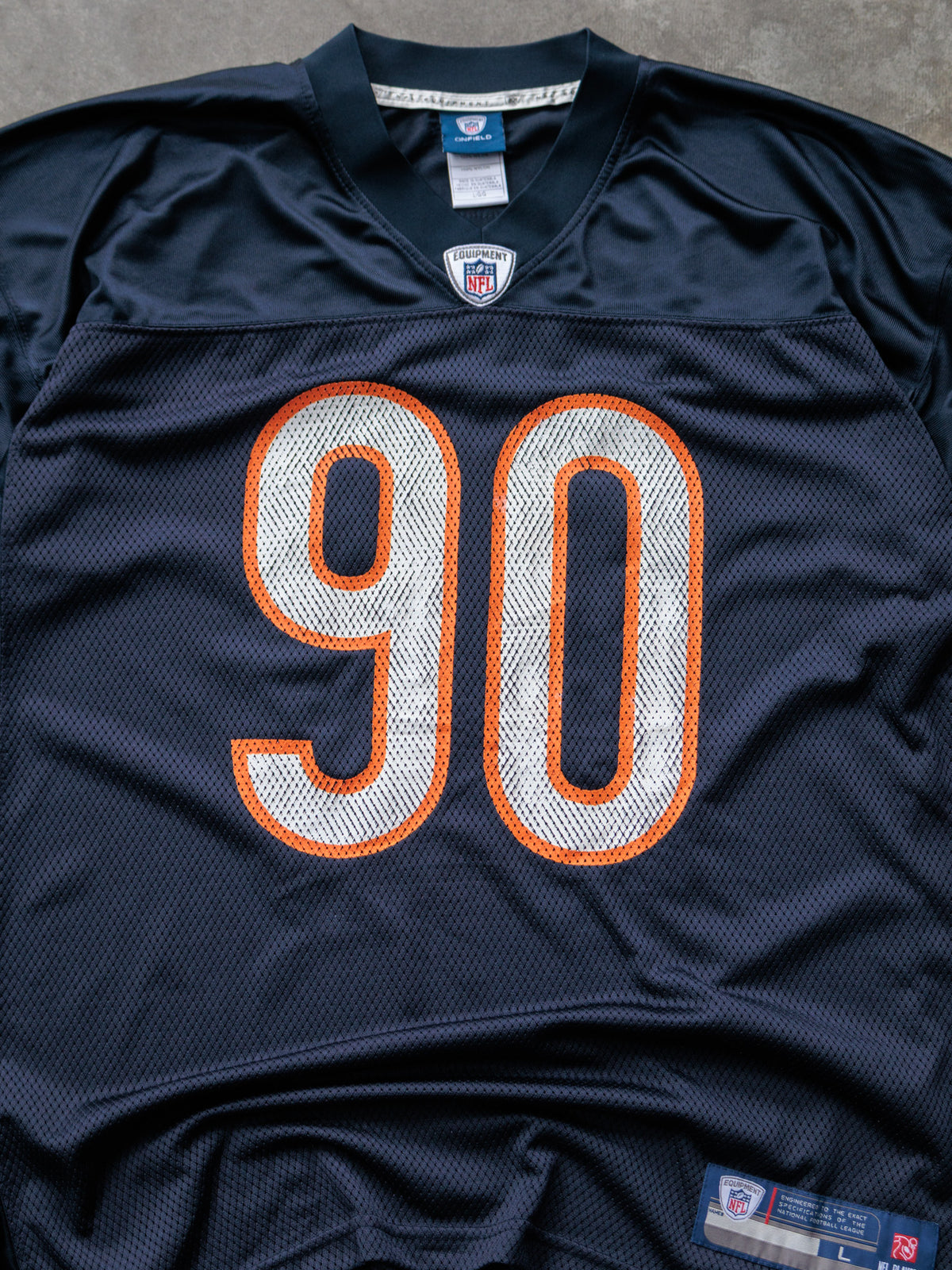 Vintage Navy Reebok Chicago Bears Peppers Jersey (L)