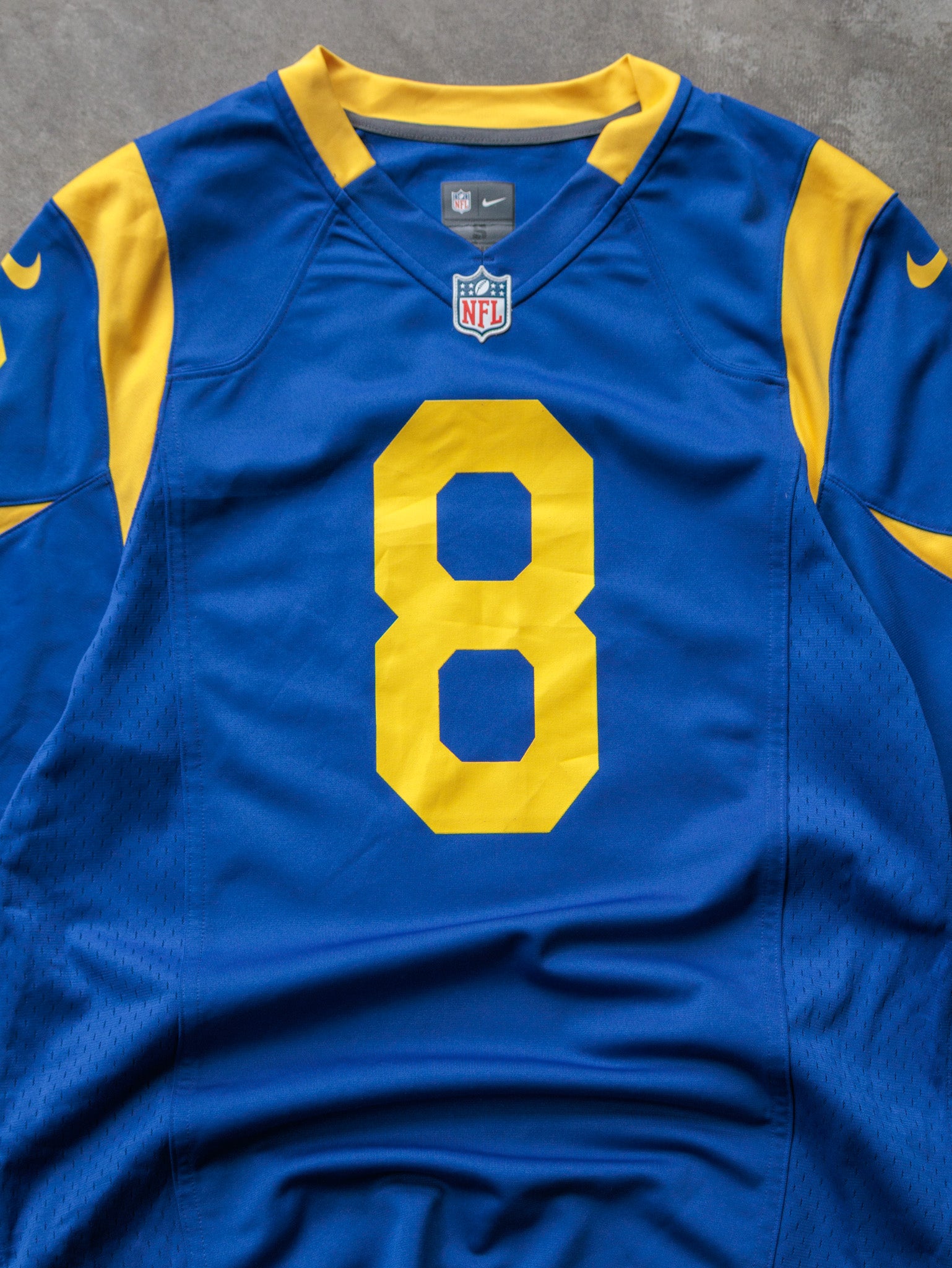 Vintage Blue Nike Rams Bradford Jersey (S)