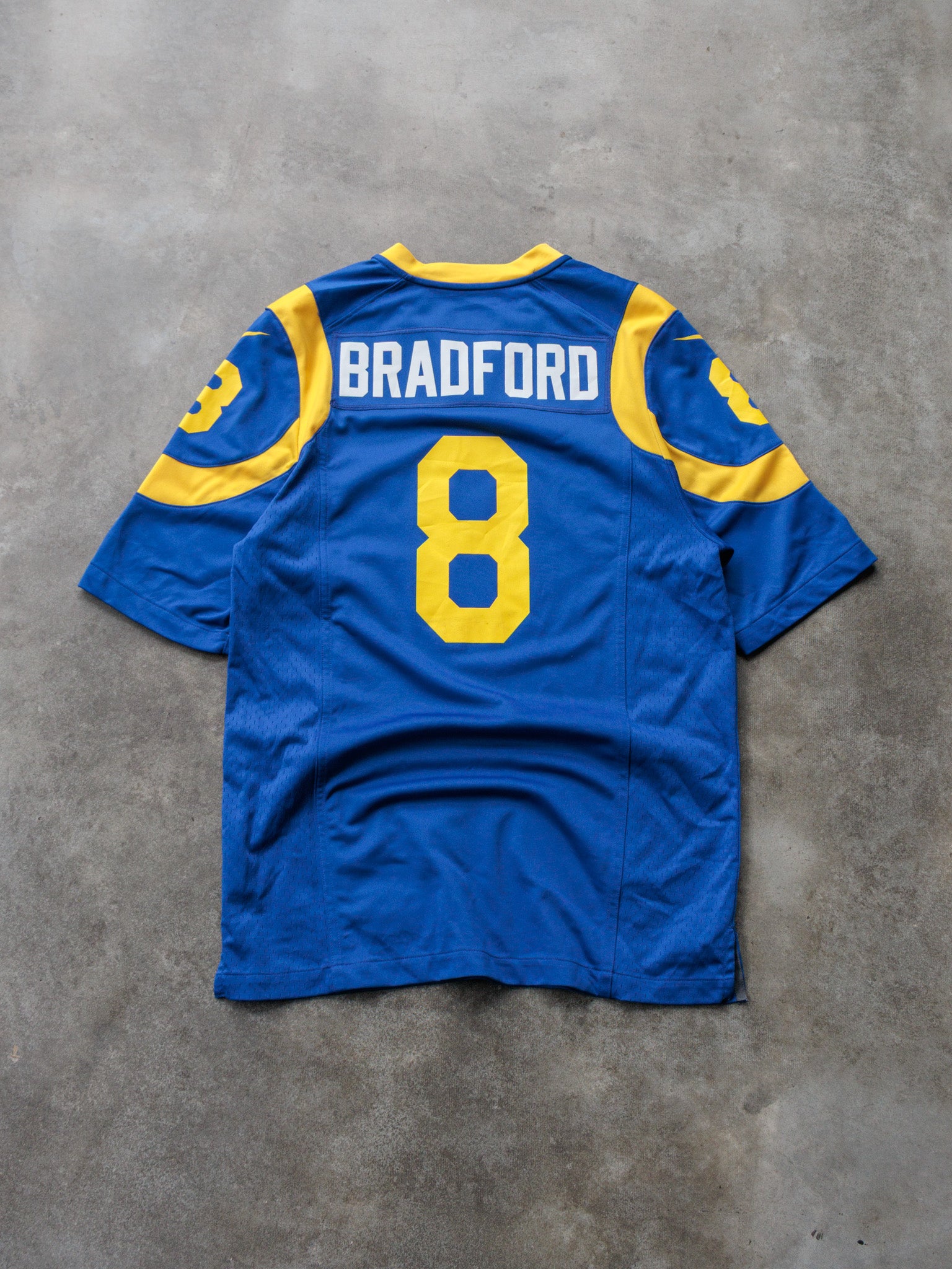 Vintage Blue Nike Rams Bradford Jersey (S)