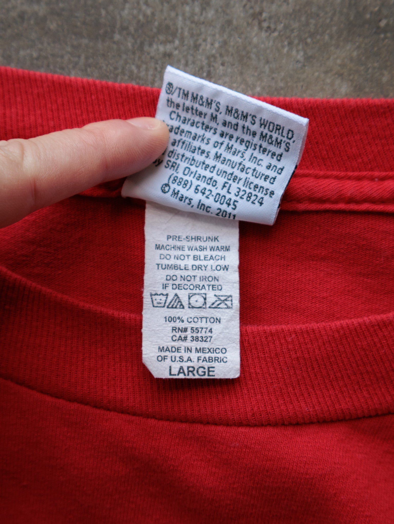 Vintage Red M&M's Long Sleeve (L)