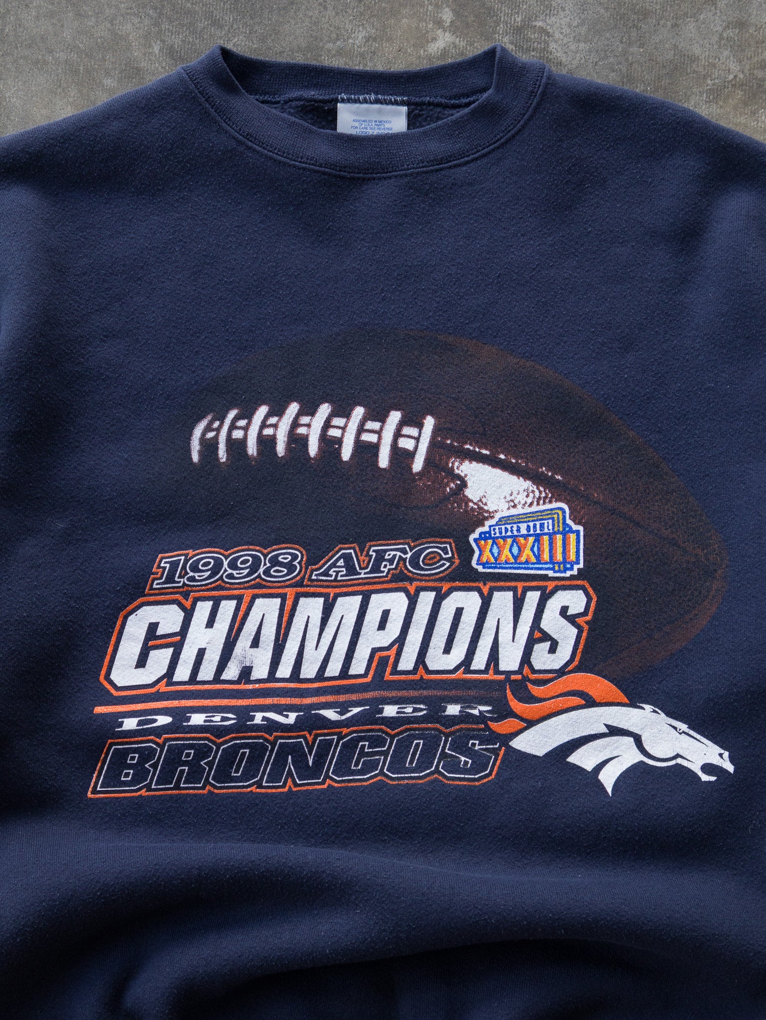 Vintage 1998 Denver Broncos AFC Champions Sweatshirt (XL)
