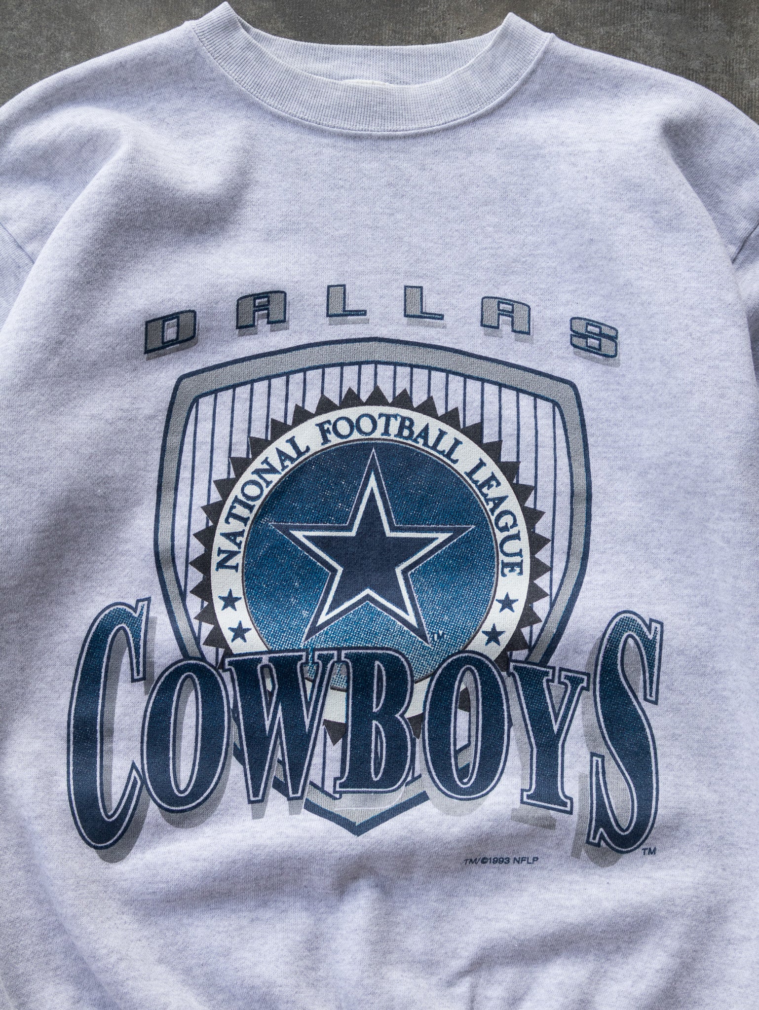 Vintage 1993 Grey Dallas Cowboys Sweatshirt (L)