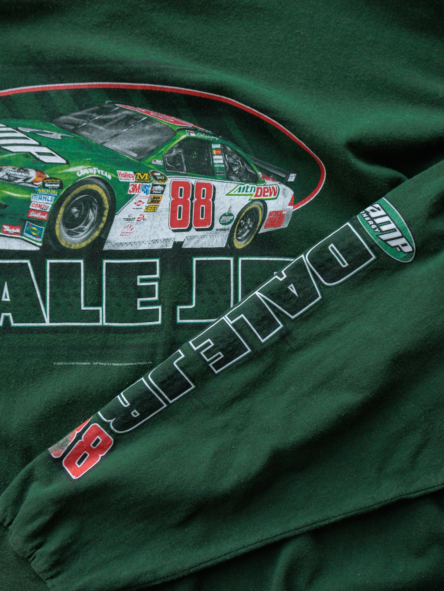 Vintage 2009 Green Dale Jr NASCAR Long Sleeve (2XL)