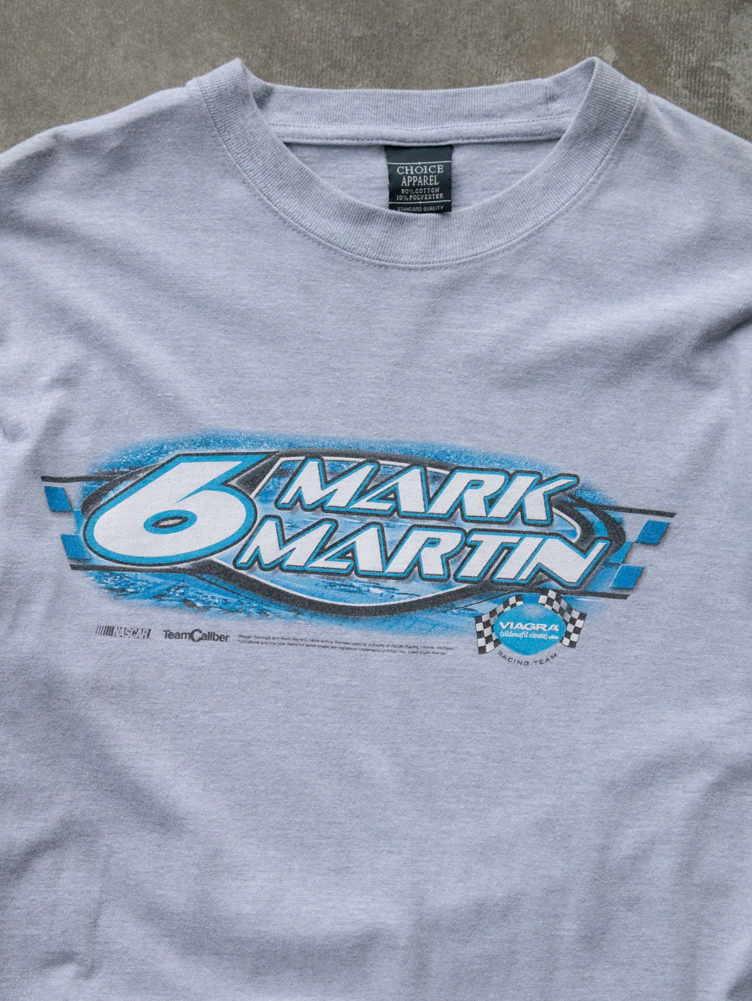 Vintage Grey NASCAR Mark Martin Long Sleeve (M)