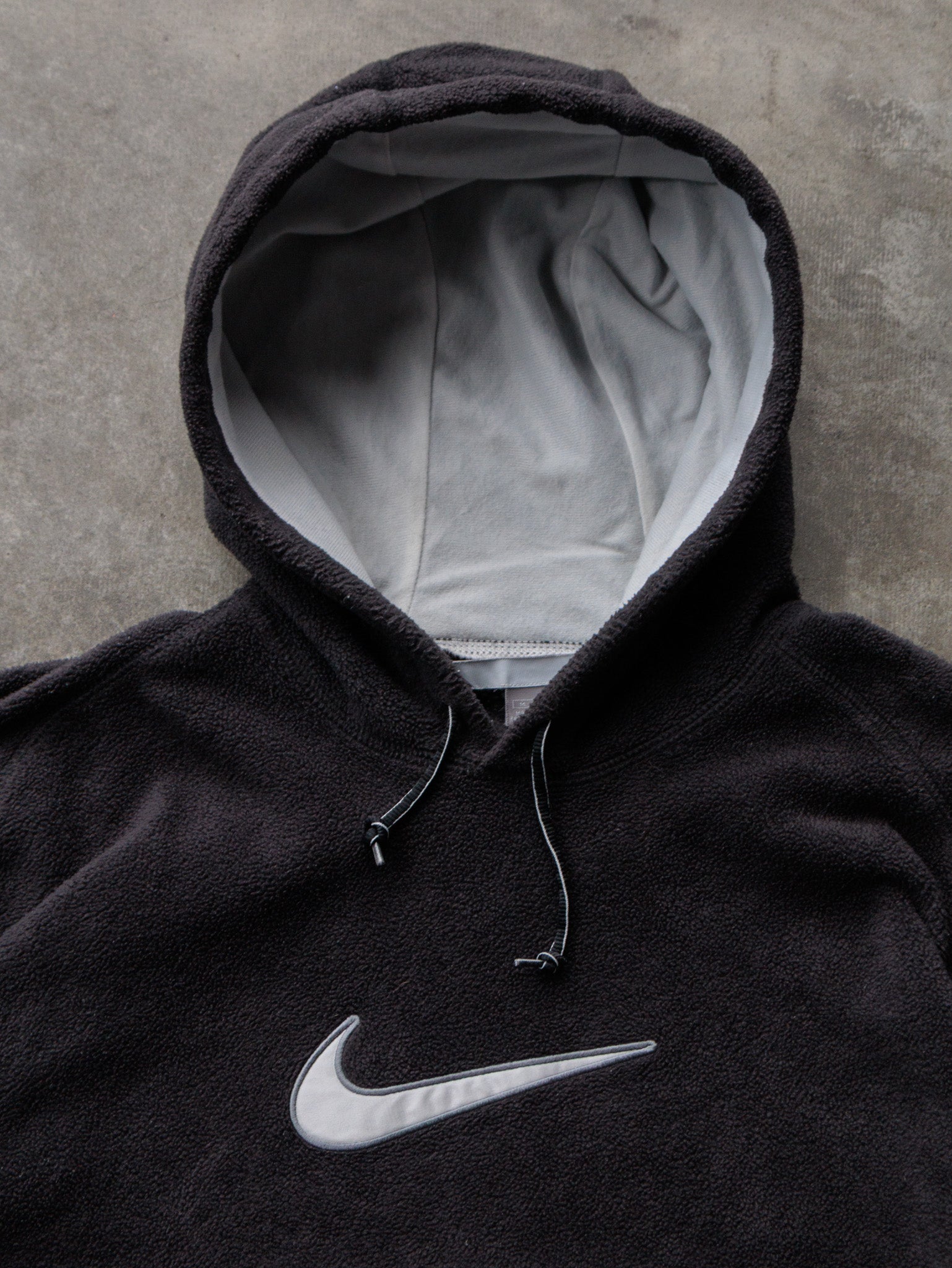 Vintage Black Nike Fleece Hoodie (M)