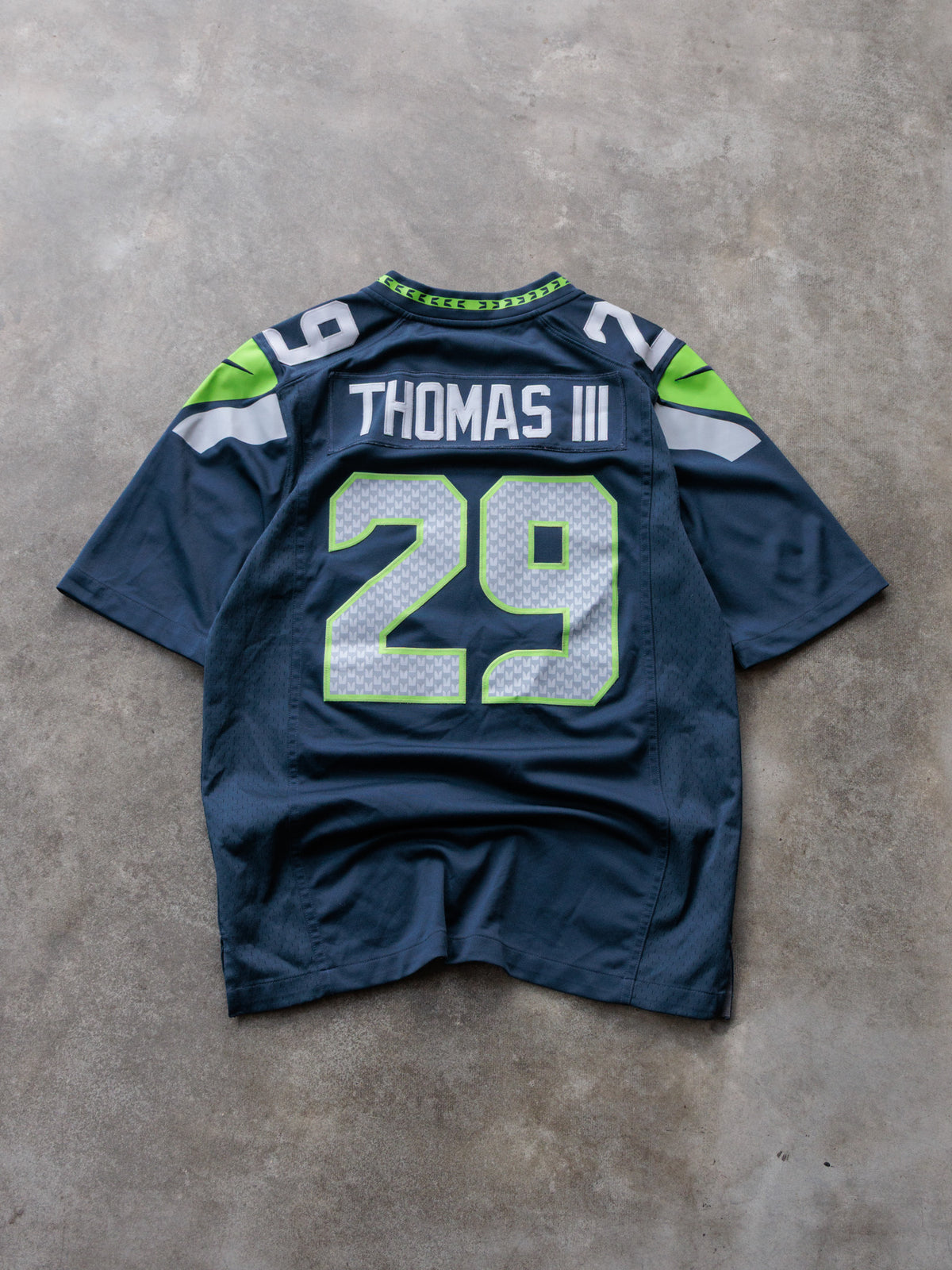 Navy Nike Seattle Seahawks Earl Thomas Jersey (S)