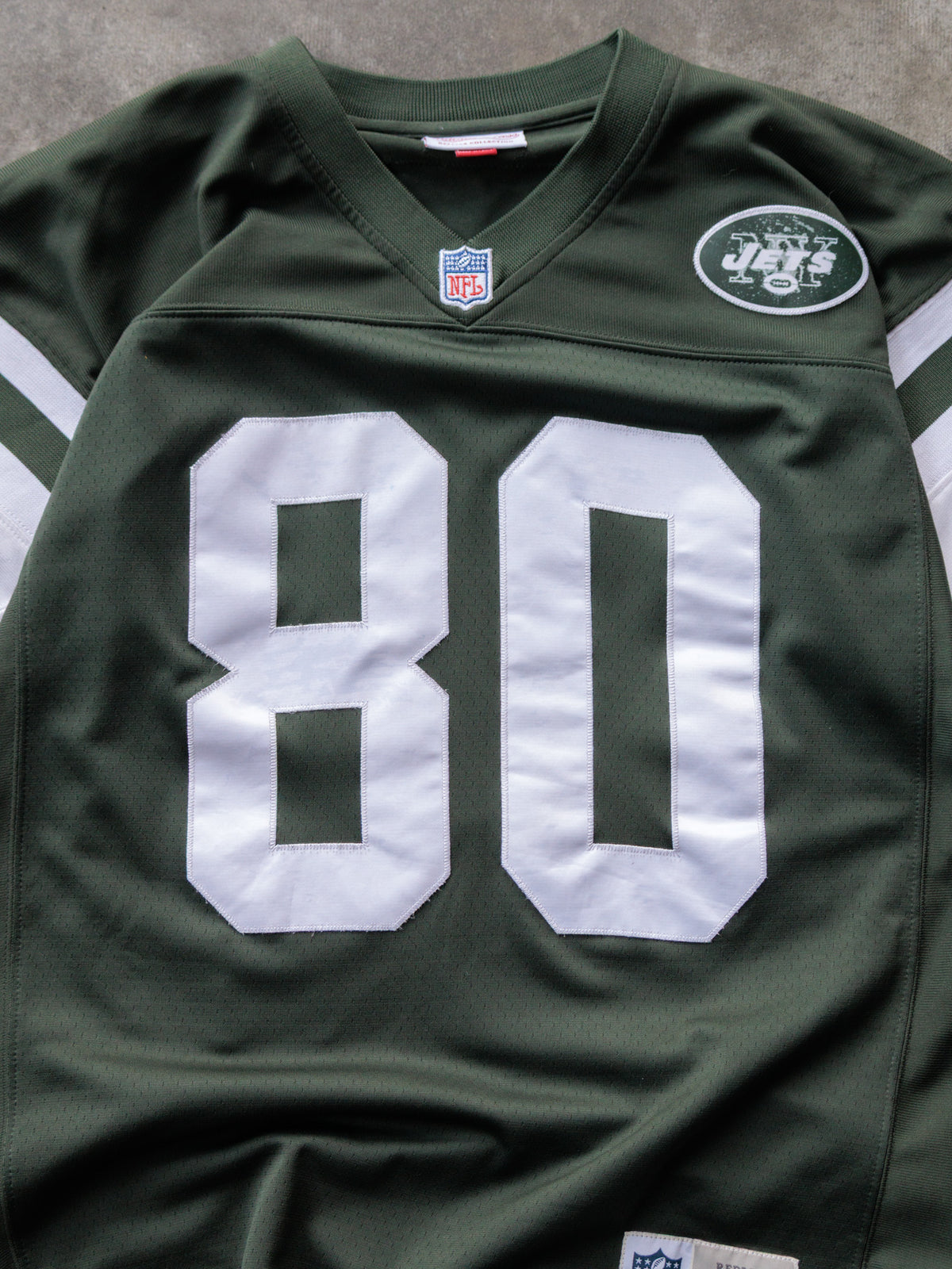 Vintage 2000 Green Mitchell & Ness New York Jets Wayne Chrebet Jersey (M)