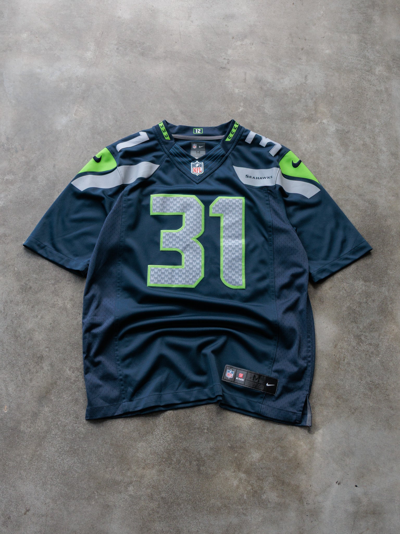 Navy Nike Seattle Seahawks Kam Chancellor Jersey (M)