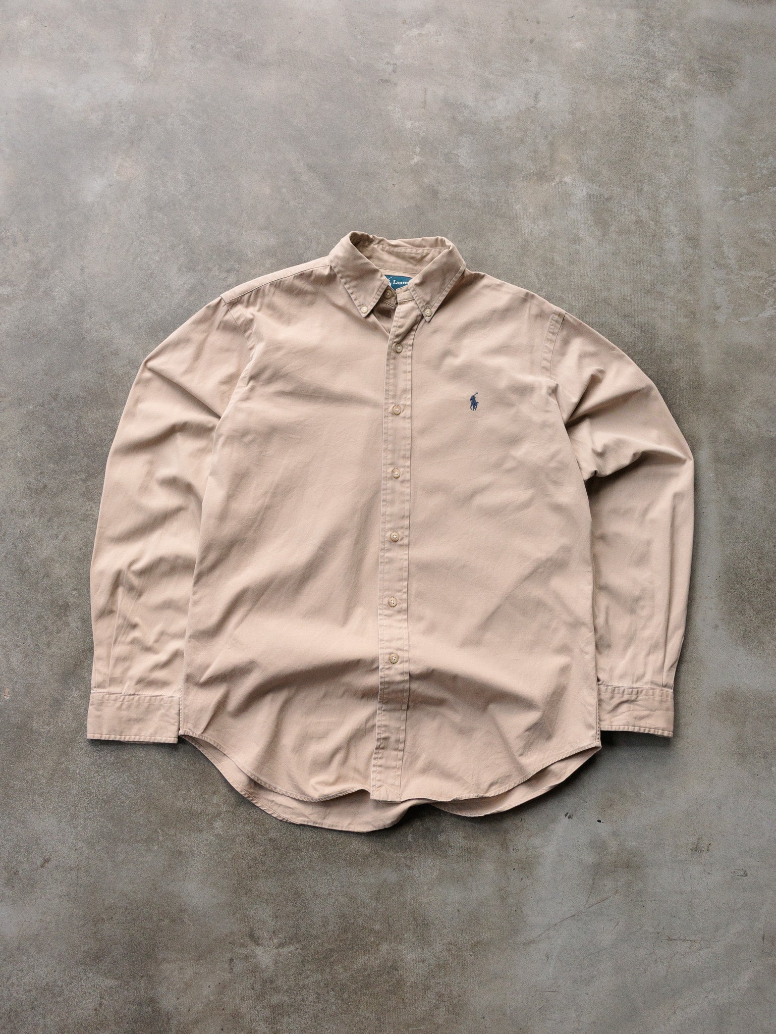 Vintage 00s Tan Ralph Lauren Shirt (M)