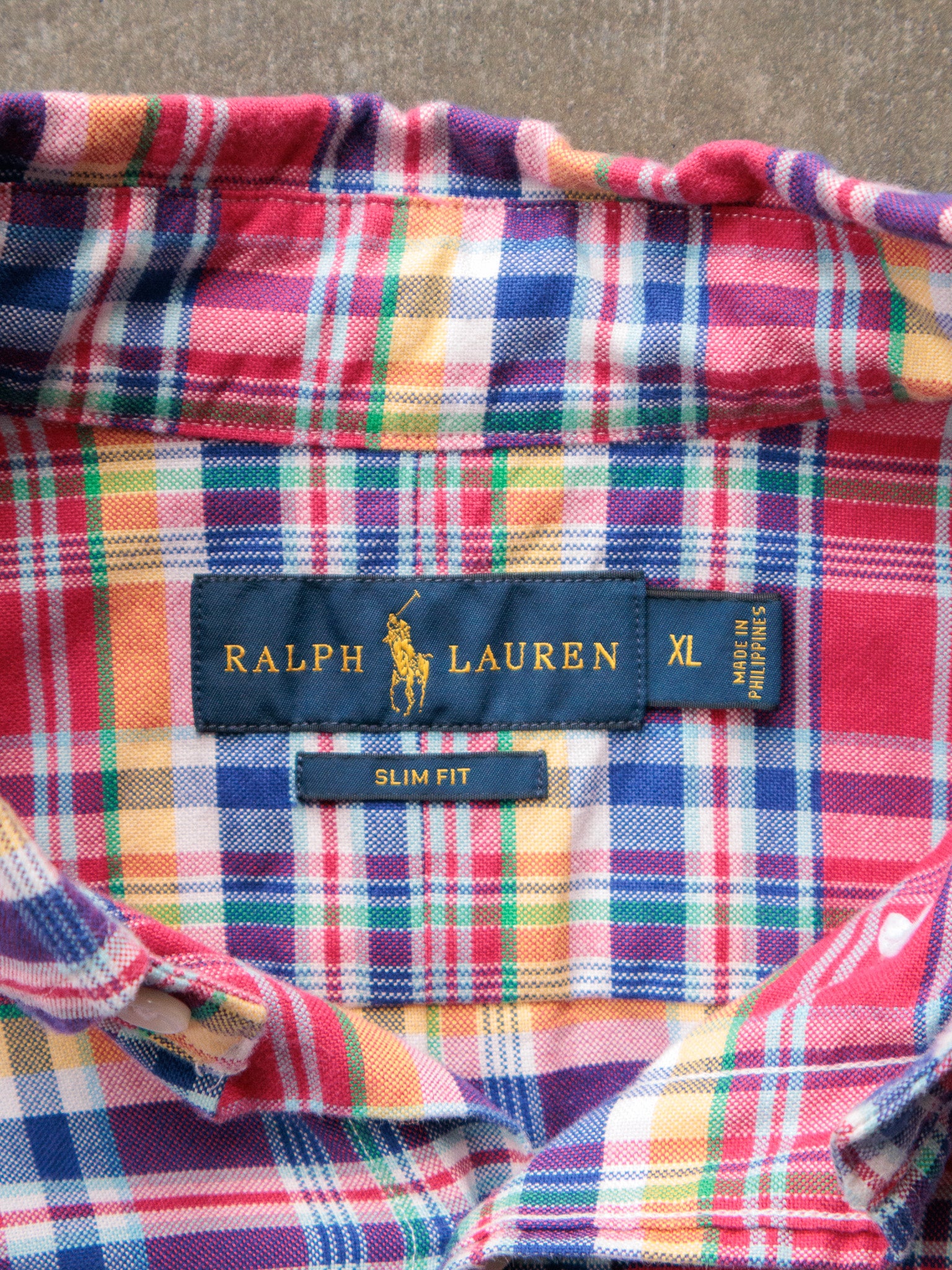Vintage 00s Pink Ralph Lauren Plaid Shirt (XL)