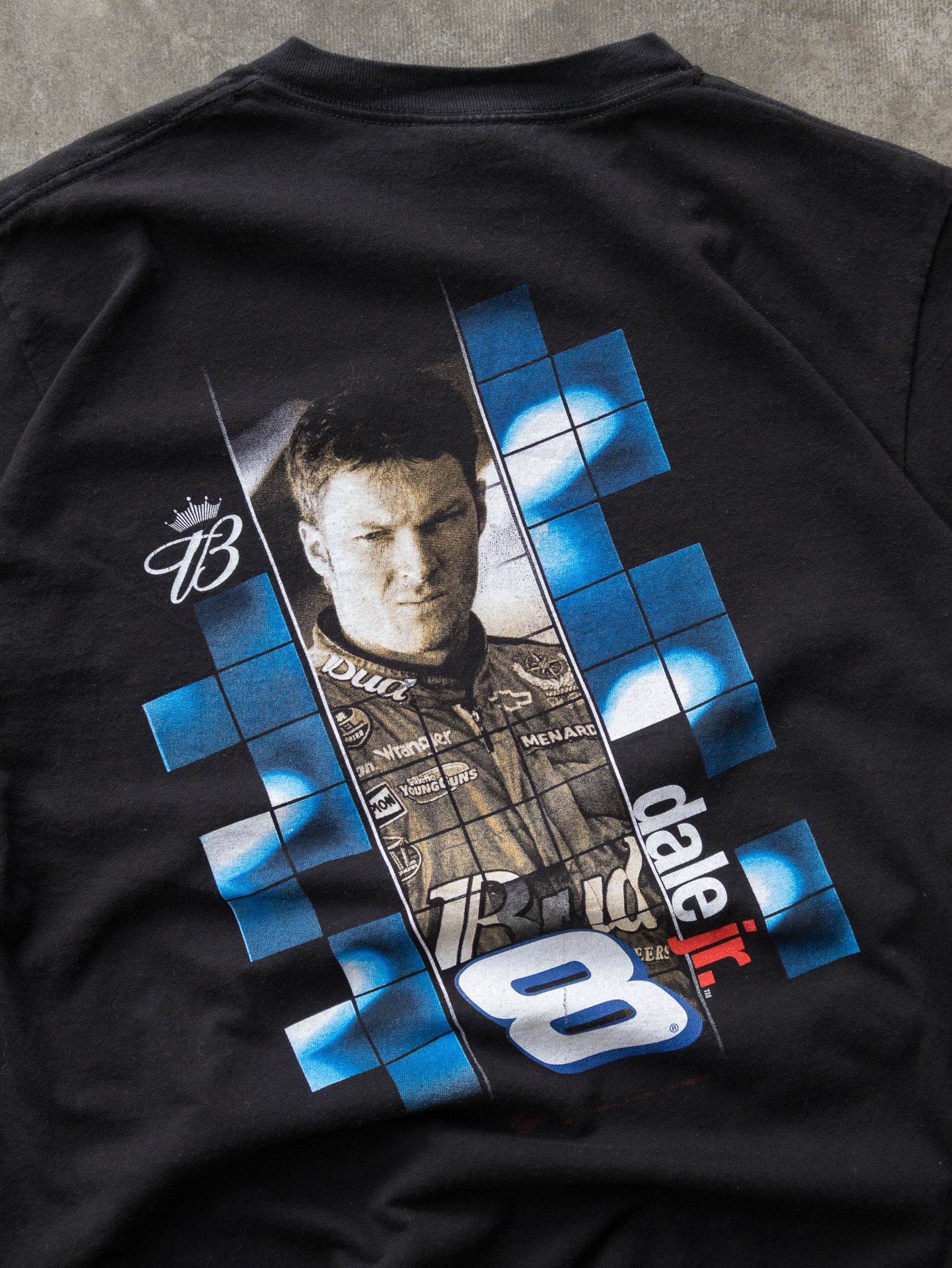 Vintage 00s Black Dale Jr. Budweiser NASCAR Tee (L)