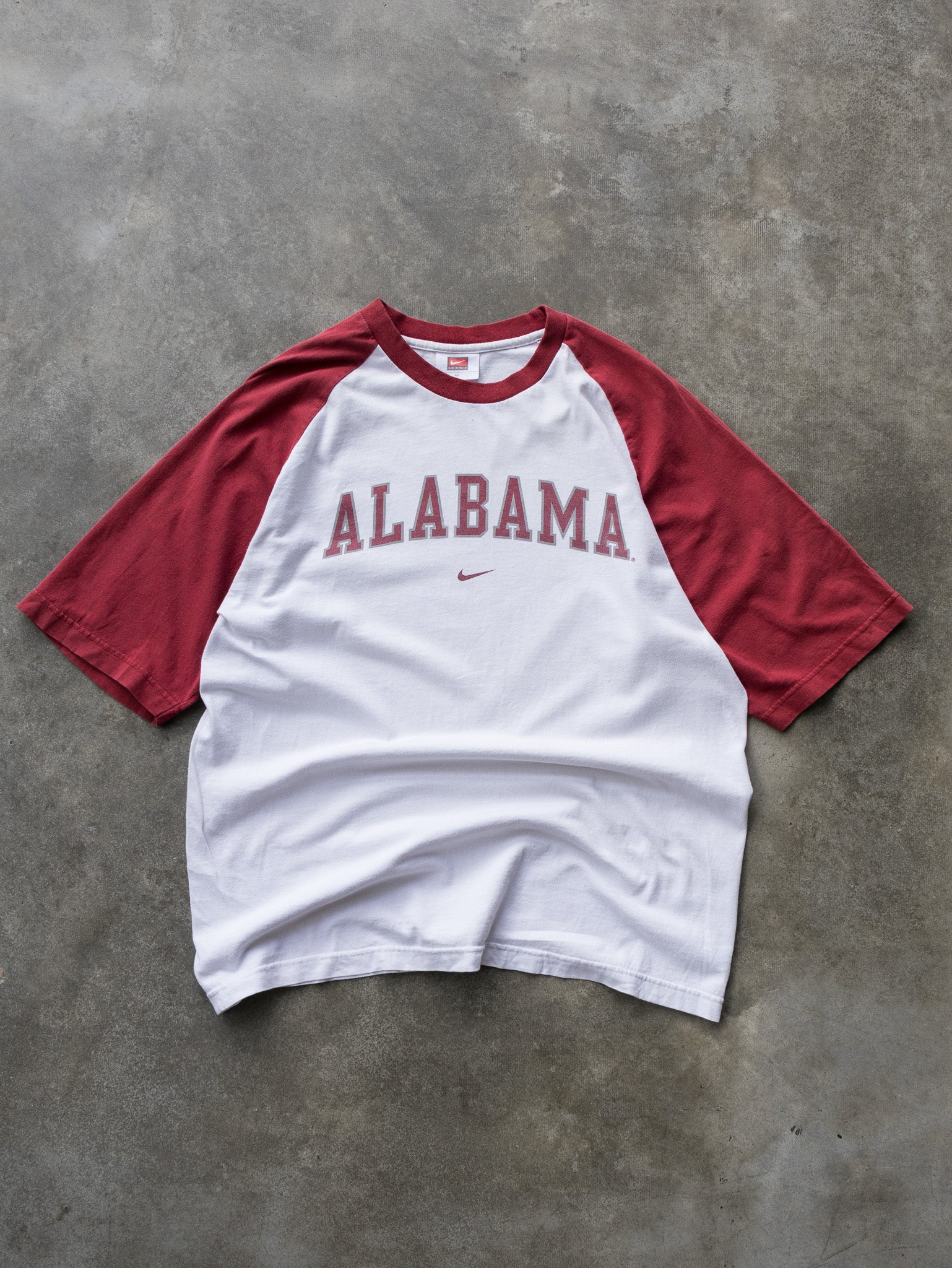 Vintage 00s Nike Alabama Spell Out Raglan Tee (M)