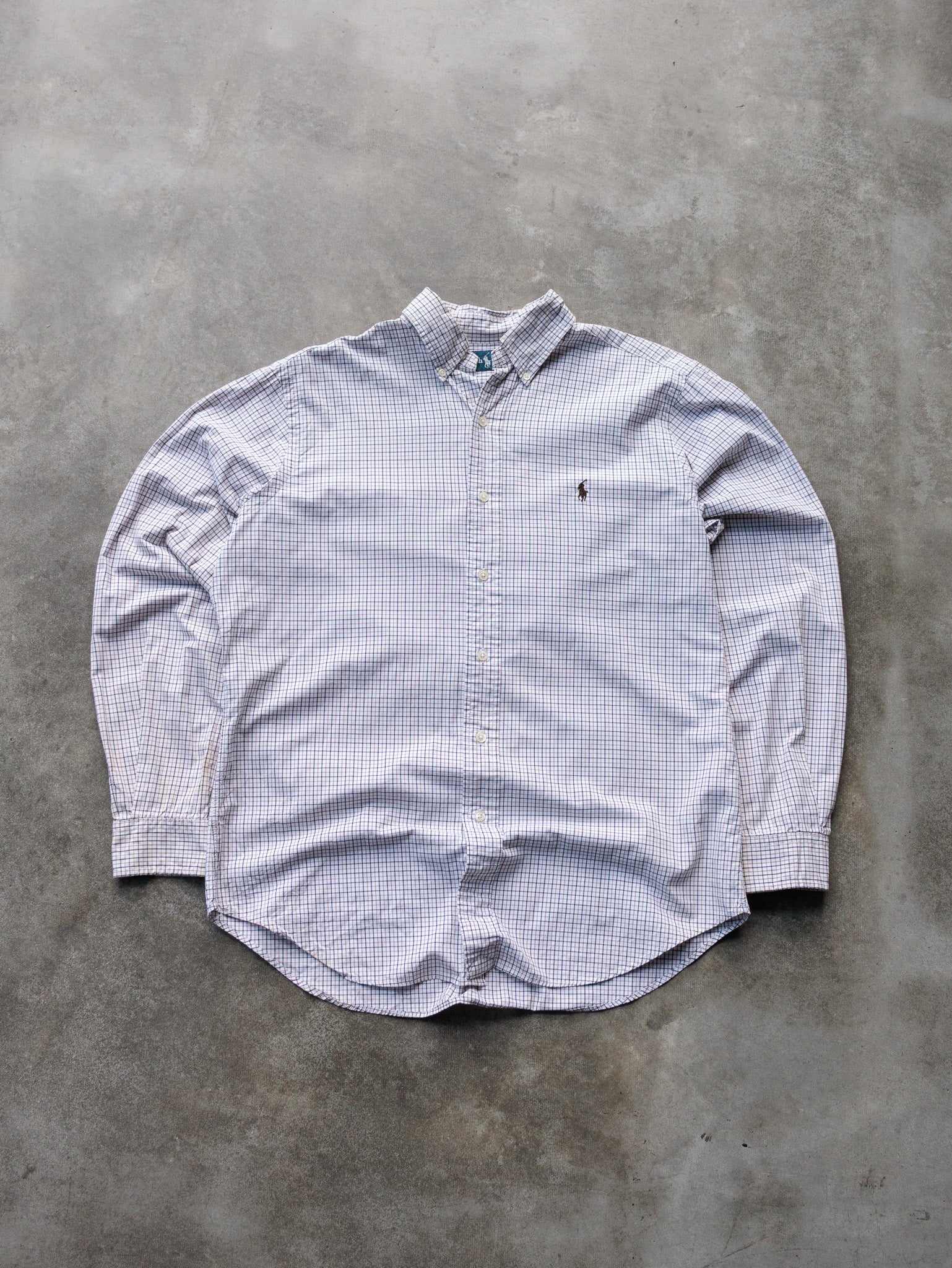Vintage White Ralph Lauren Shirt (M)