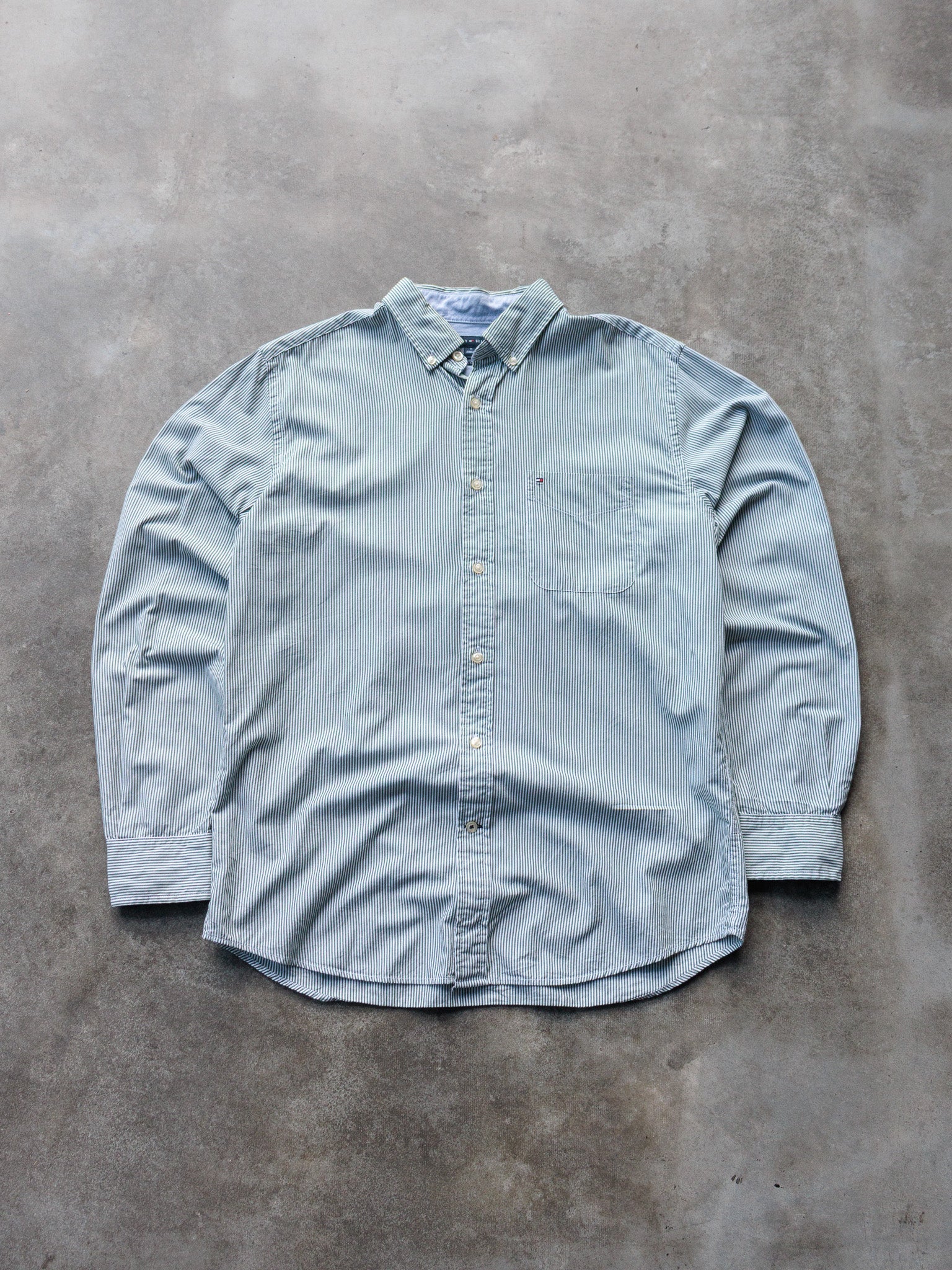 Green Tommy Hilfiger Shirt (M)