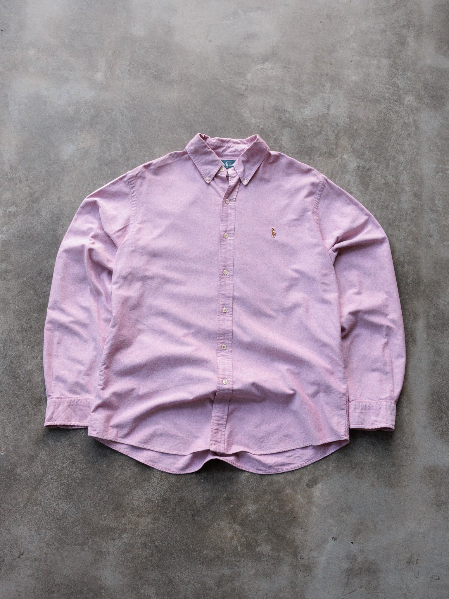 Vintage Pink Ralph Lauren Shirt (L)