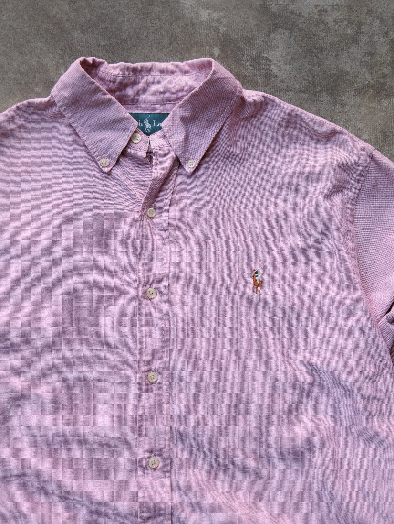 Vintage Pink Ralph Lauren Shirt (L)