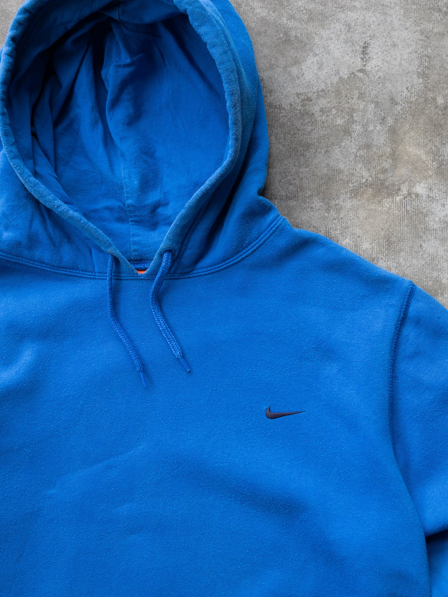 Vintage 00s Blue Nike Swoosh Hoodie (XL)