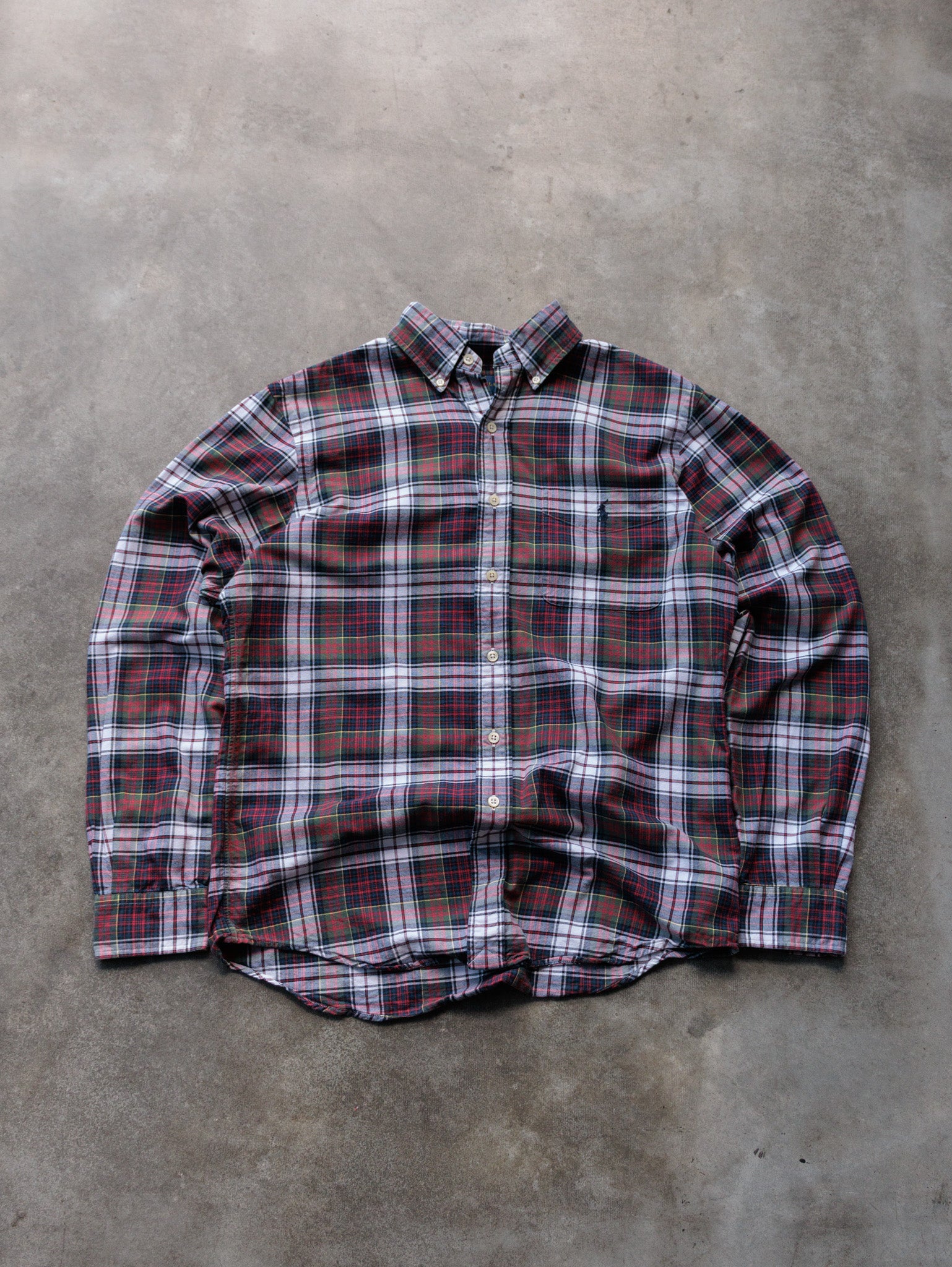 Vintage Grey Tartan Ralph Lauren Shirt (S)