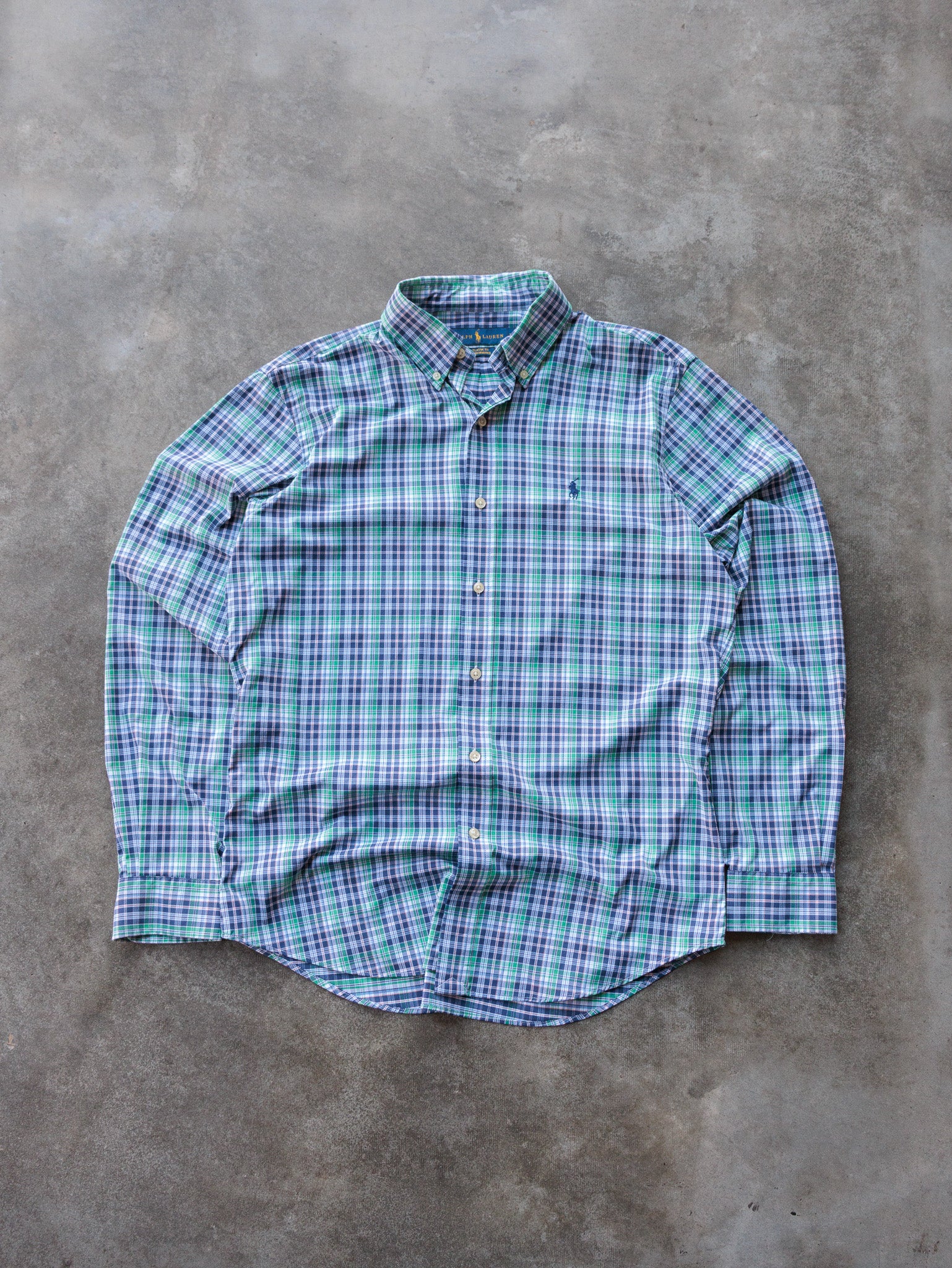 Green Ralph Lauren Plaid Shirt (M)