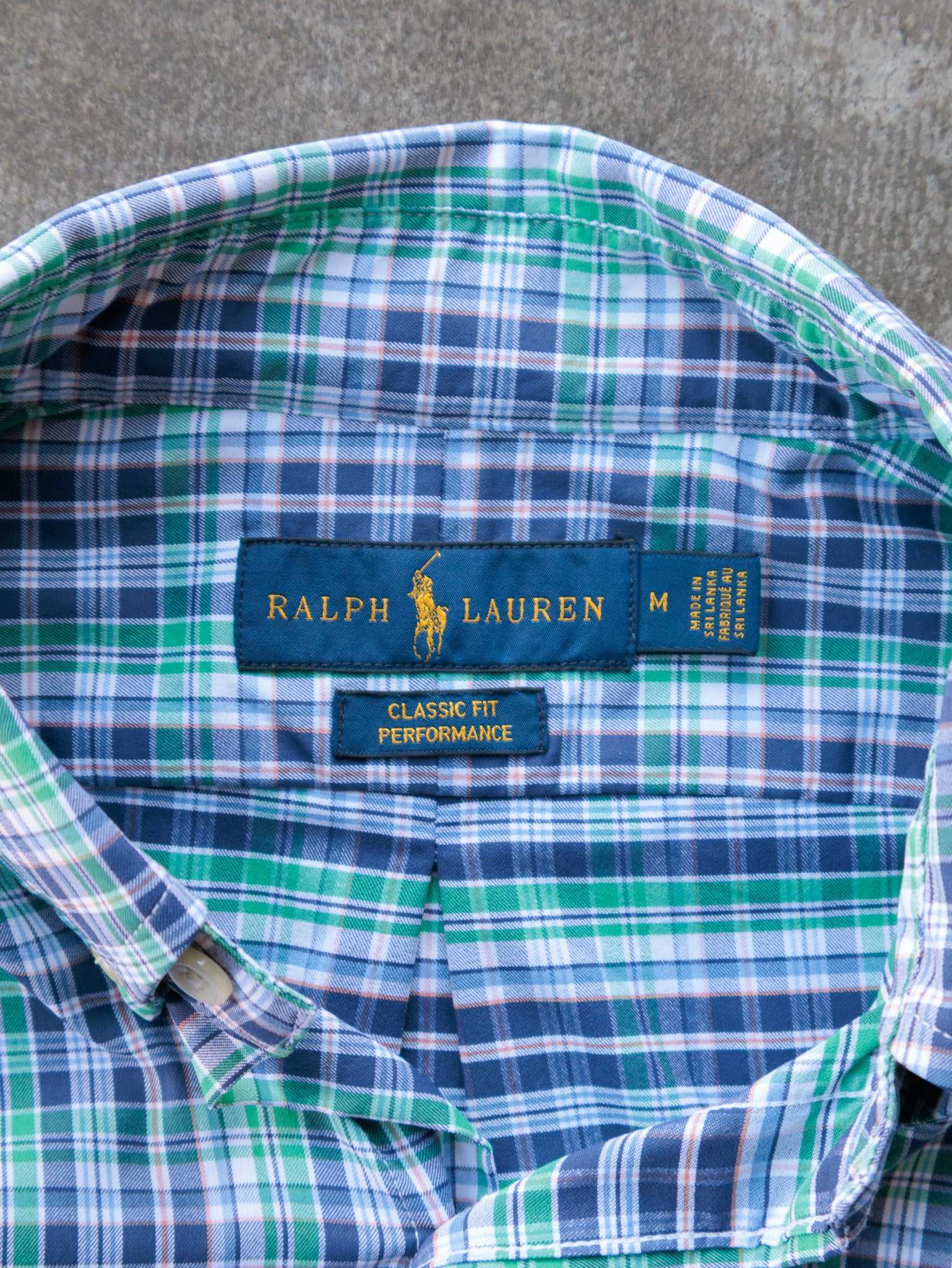 Green Ralph Lauren Plaid Shirt (M)