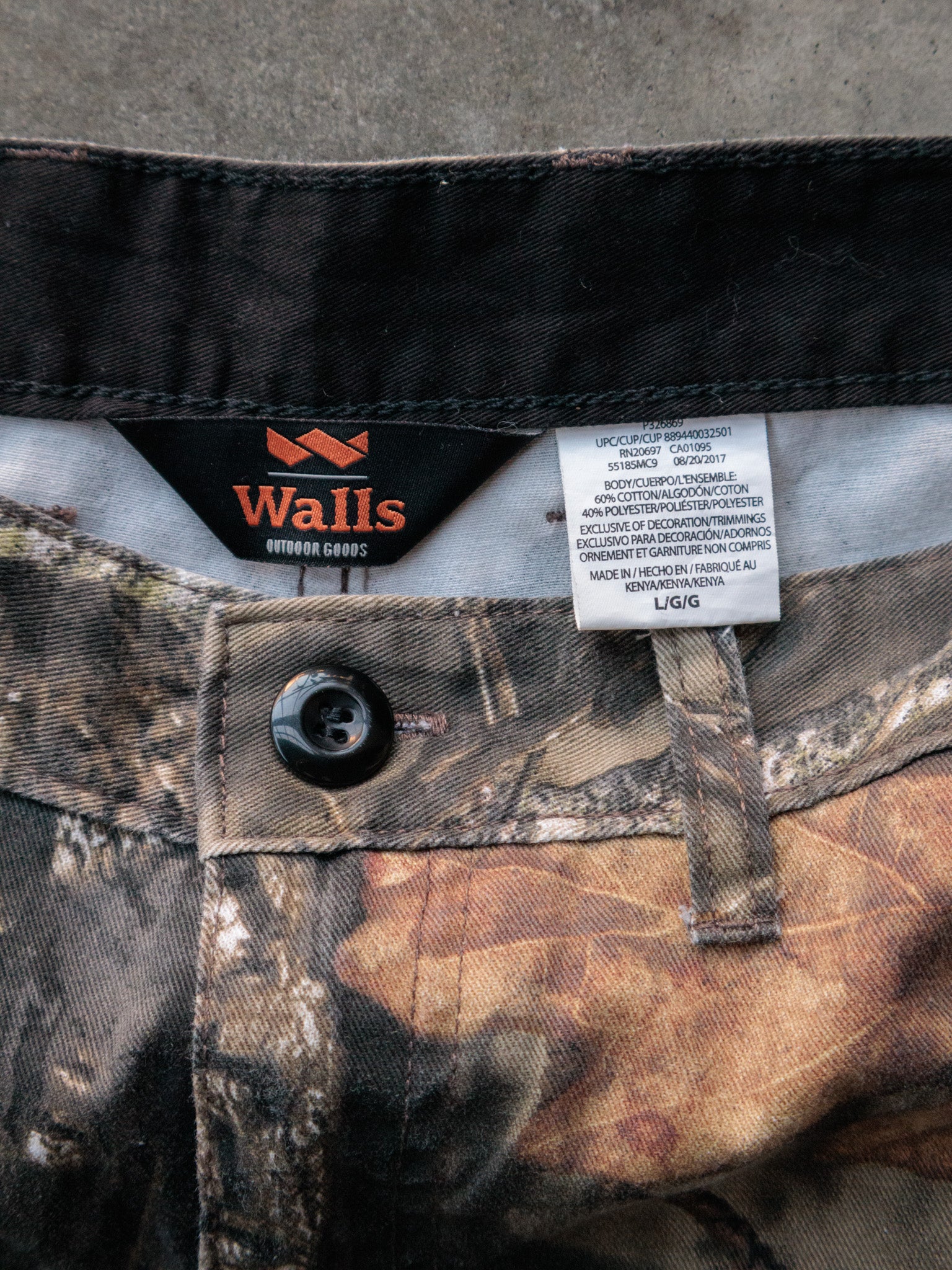 Brown Camo Walls Cargo Pants (L)