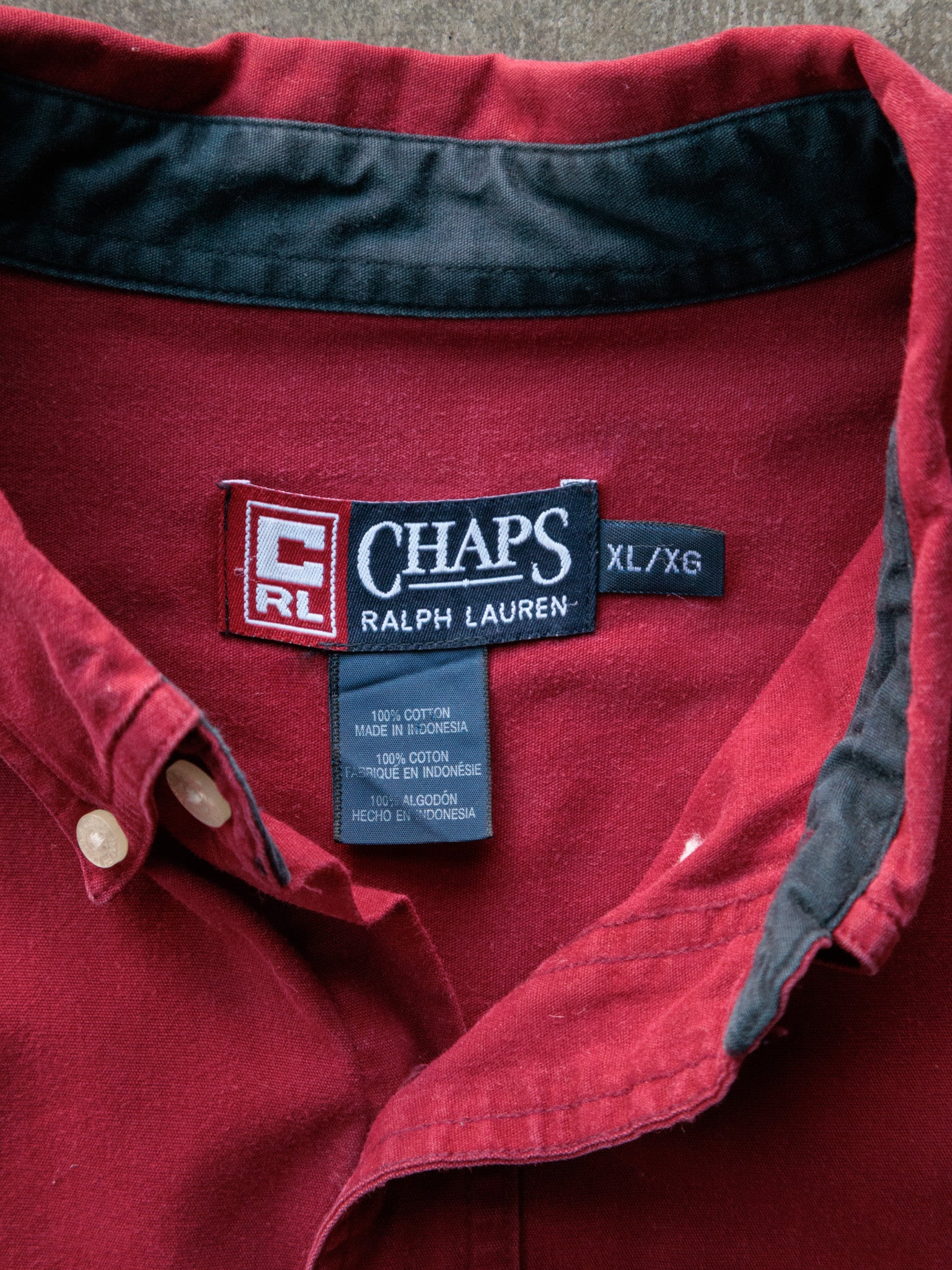 Vintage 00s Red Chaps Ralph Lauren Shirt (XL)