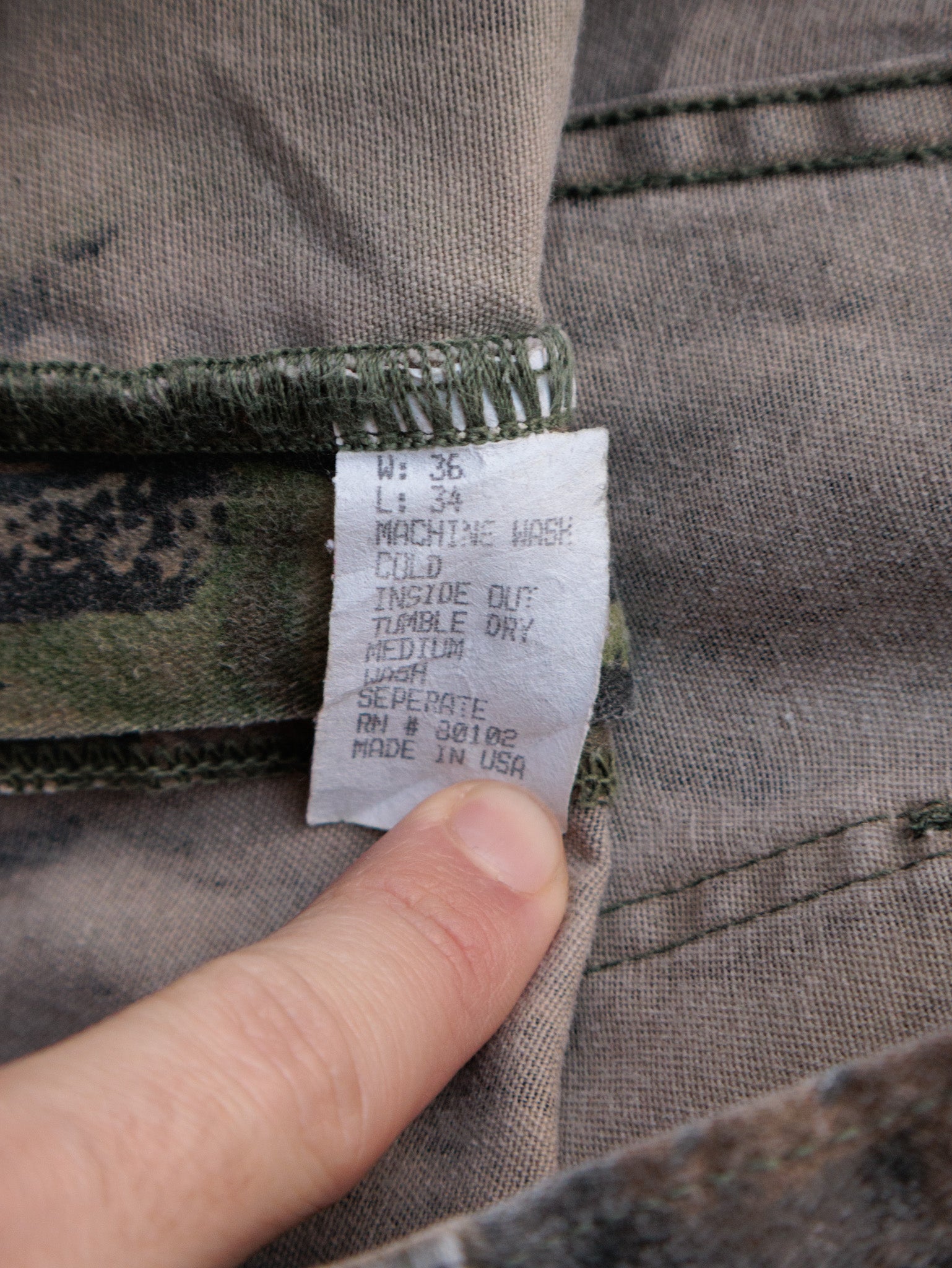 Vintage 90s Brown Camo Spartan Realtree Cargo Pants (W36)