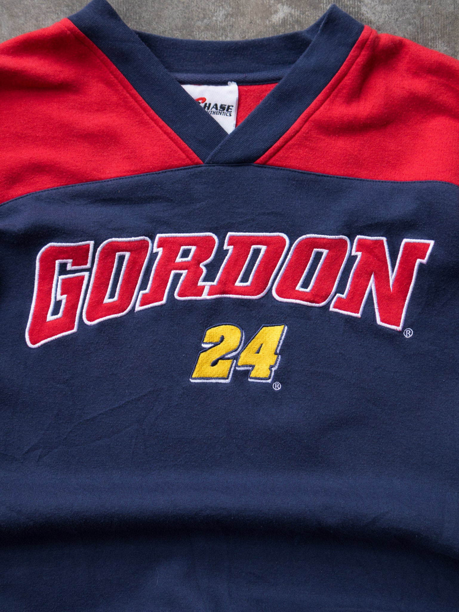 Vintage Navy & Red Jeff Gordon NASCAR Sweatshirt (XL)