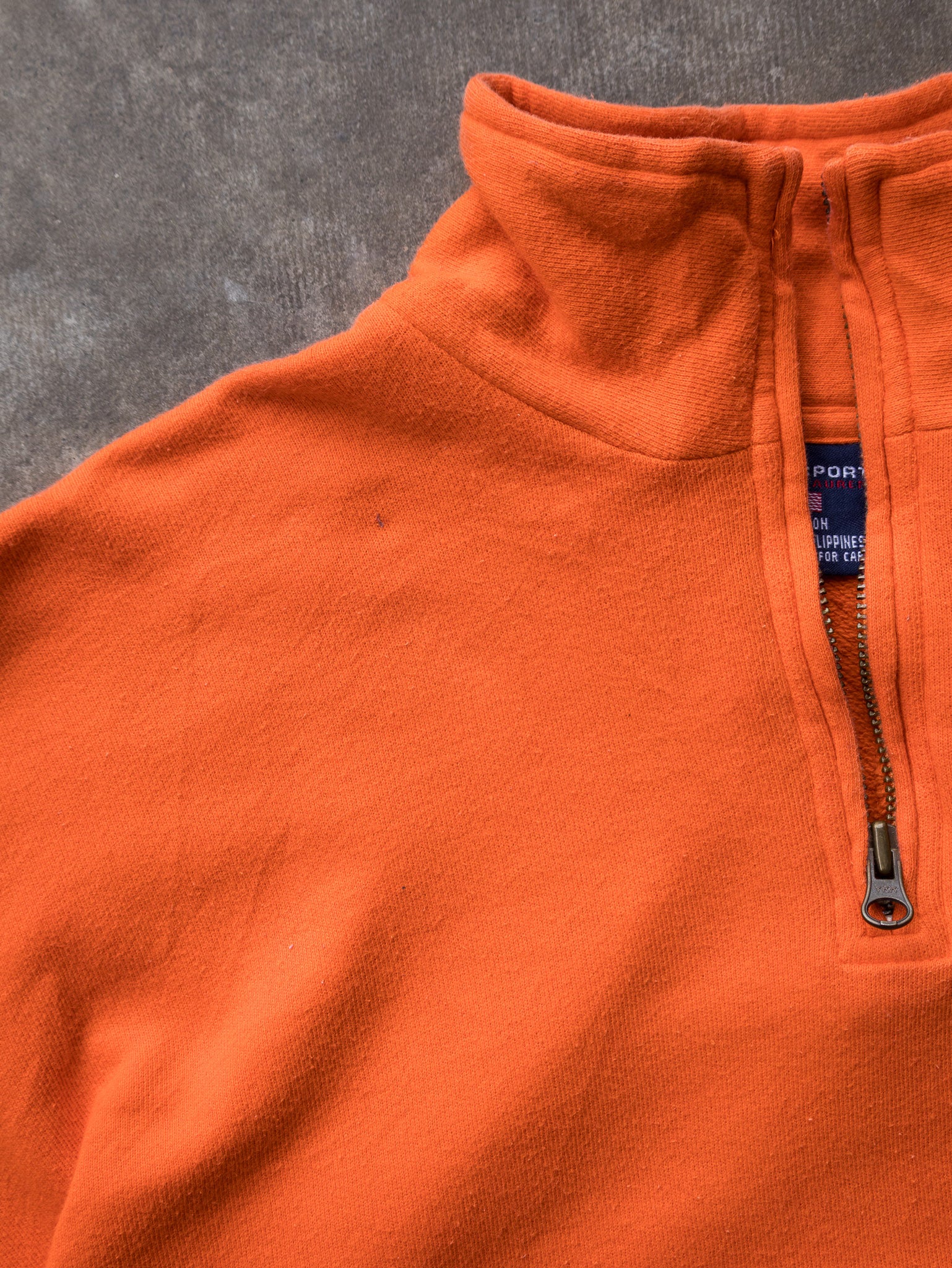 Vintage 90s Polo Sport Ralph Lauren Quarter Zip Sweatshirt (L)