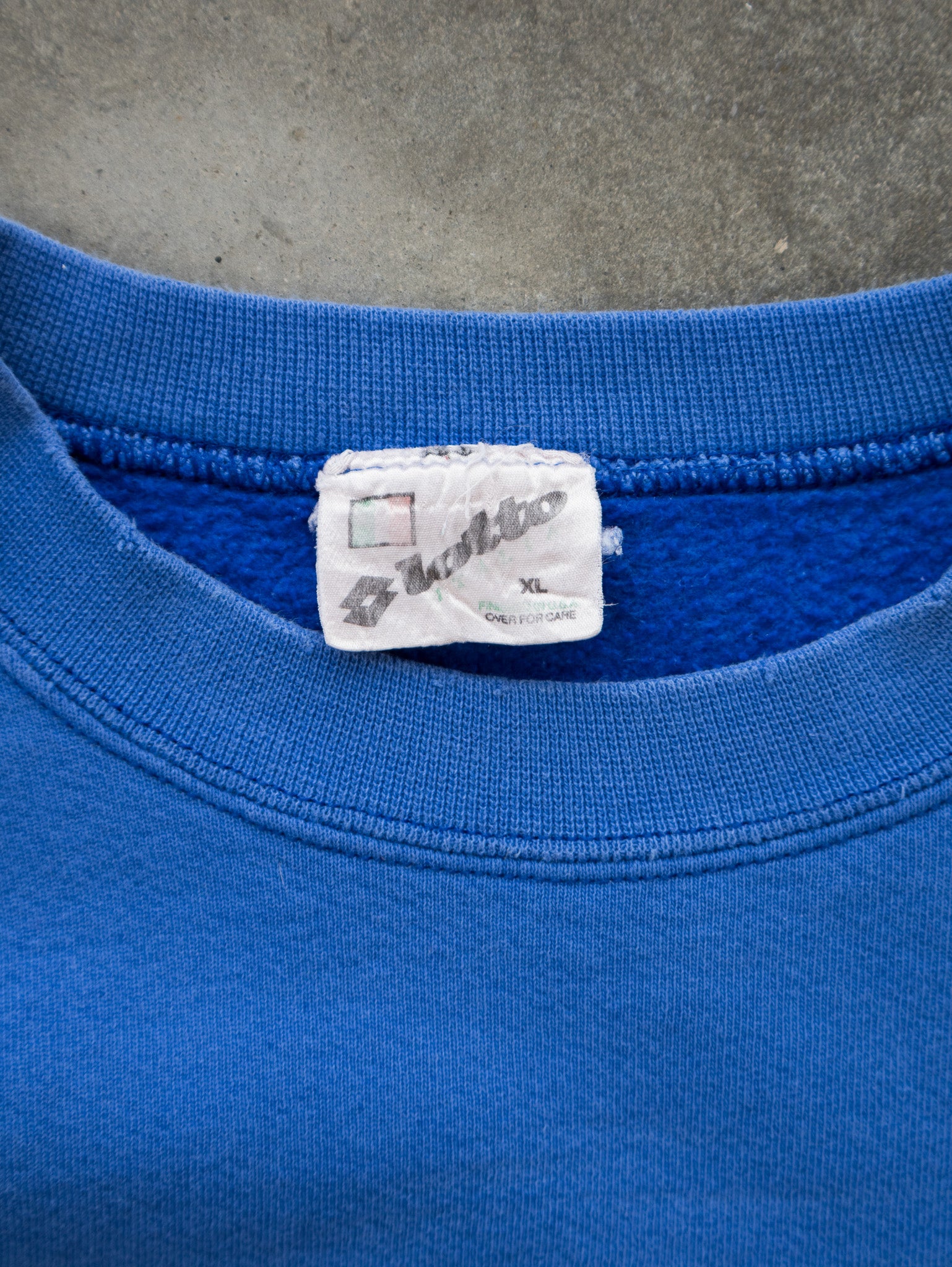 Vintage Blue Lotto Soccer Sweatshirt (XL)