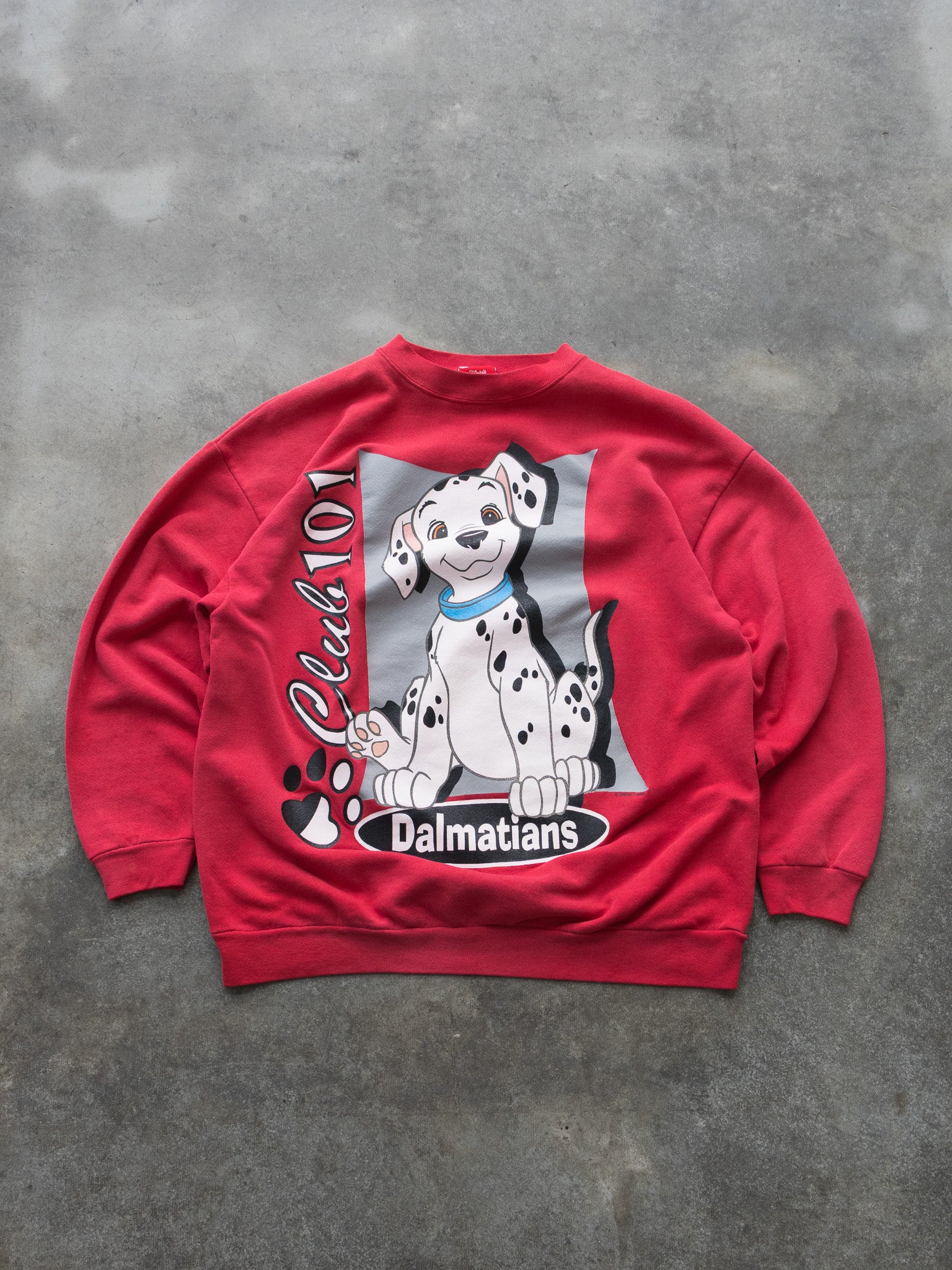 Vintage Red Disney 101 Dalmatians Sweatshirt (XL)