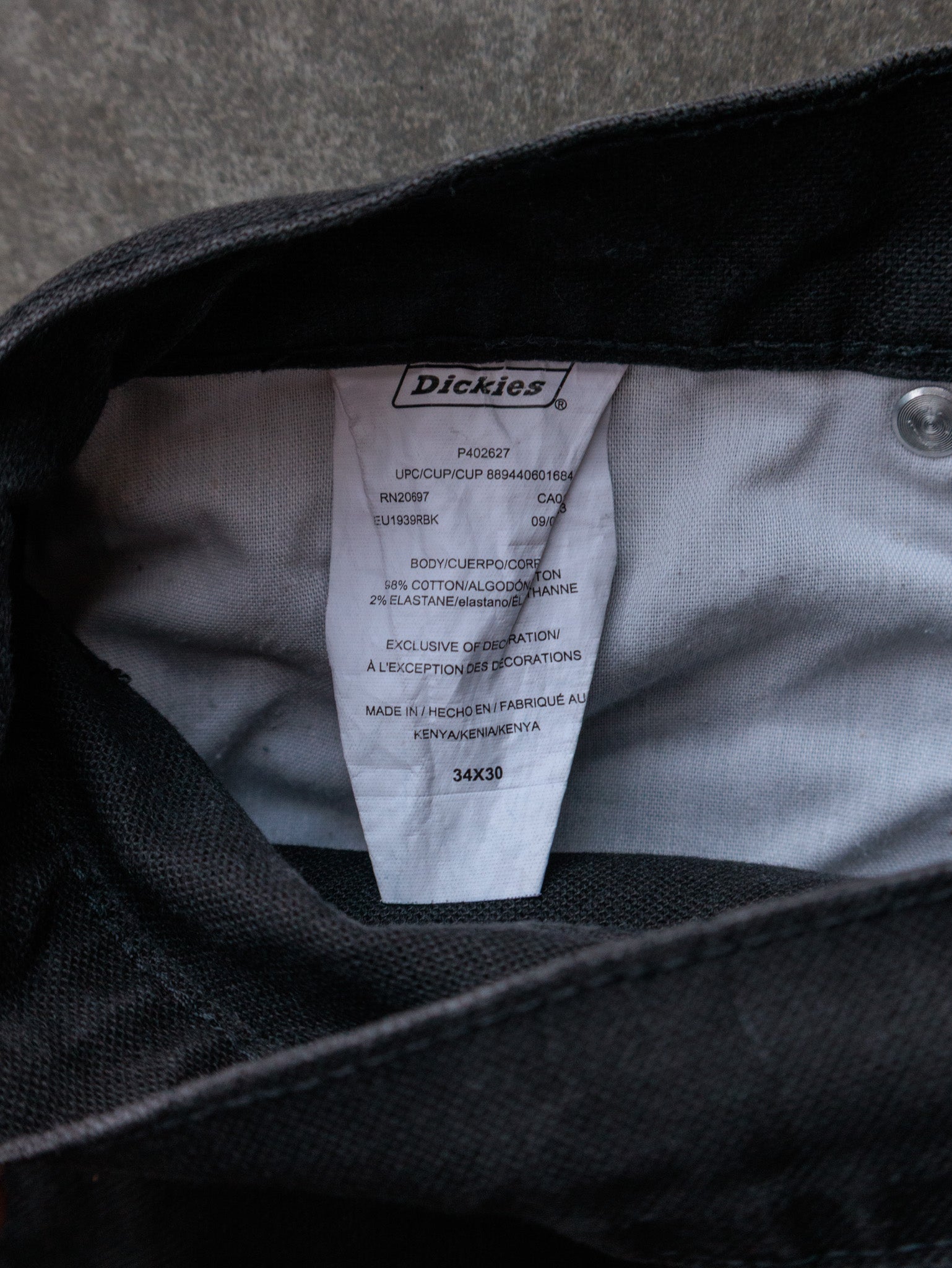 Vintage Black Dickies Carpenter Pants (W34)