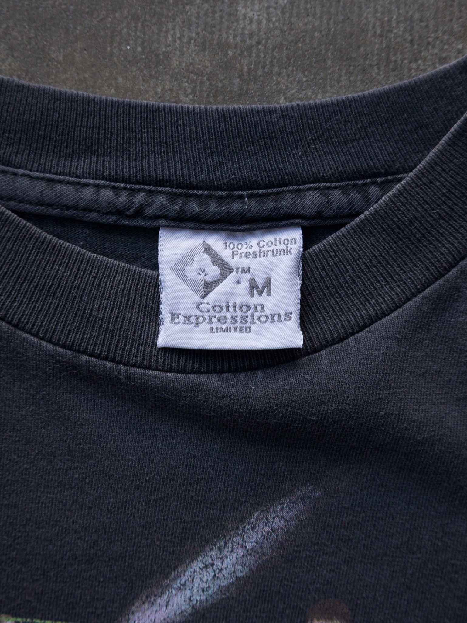 Vintage 1998 Faded Black Solar System Tee (M)