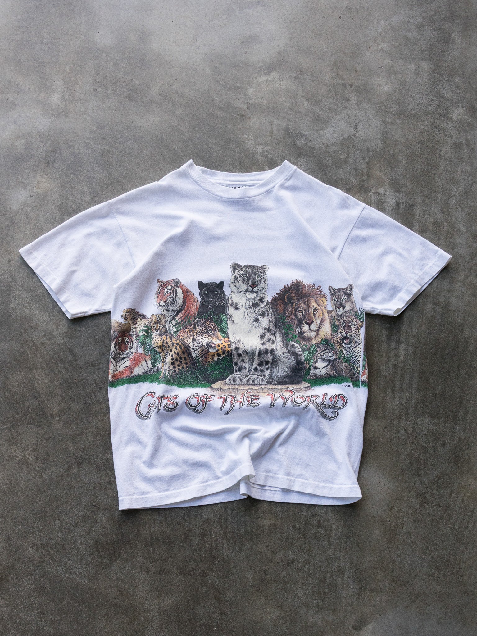 Vintage 90s Cats of the World Tee (M)