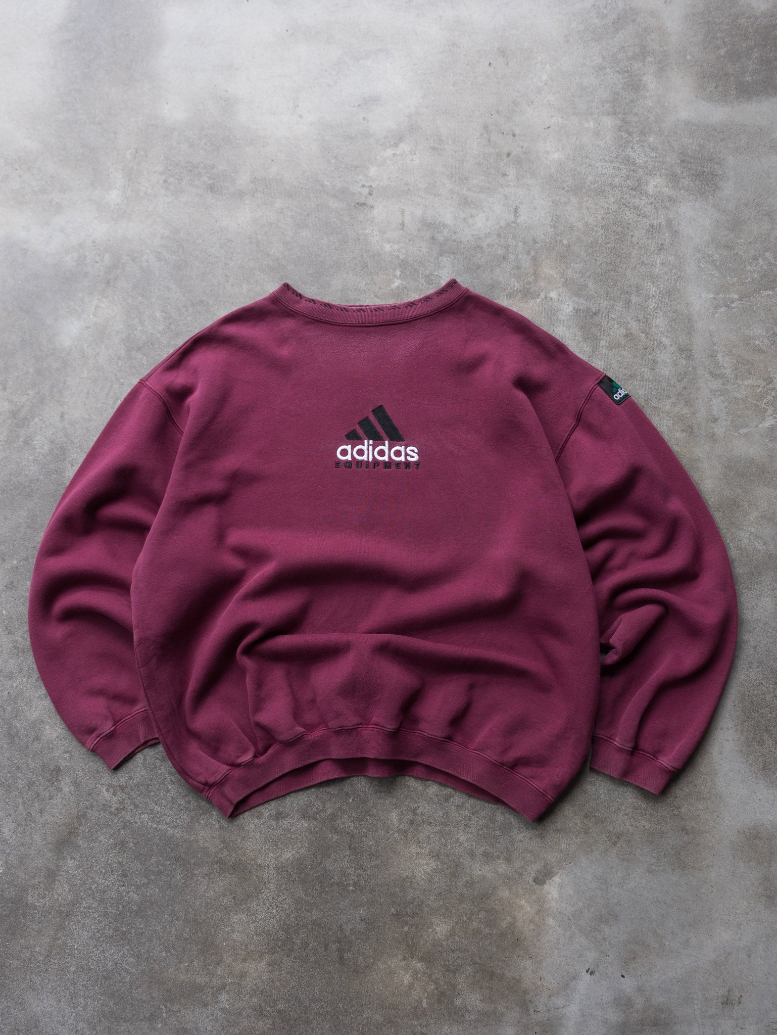 Vintage 90s Maroon Adidas Equipment Sweatshirt (XL)