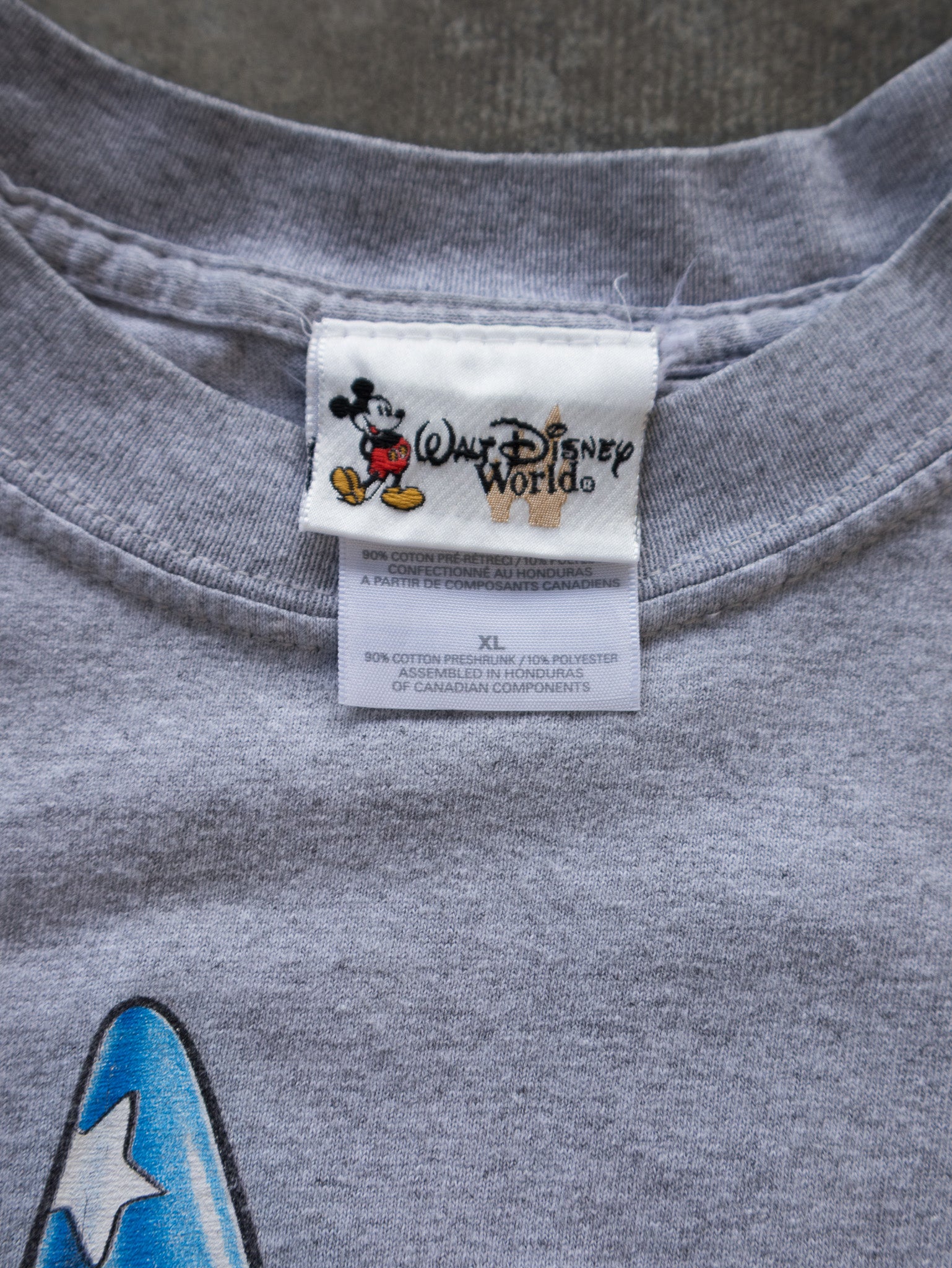 Vintage Grey Walt Disney World Mickey Tee (XL)