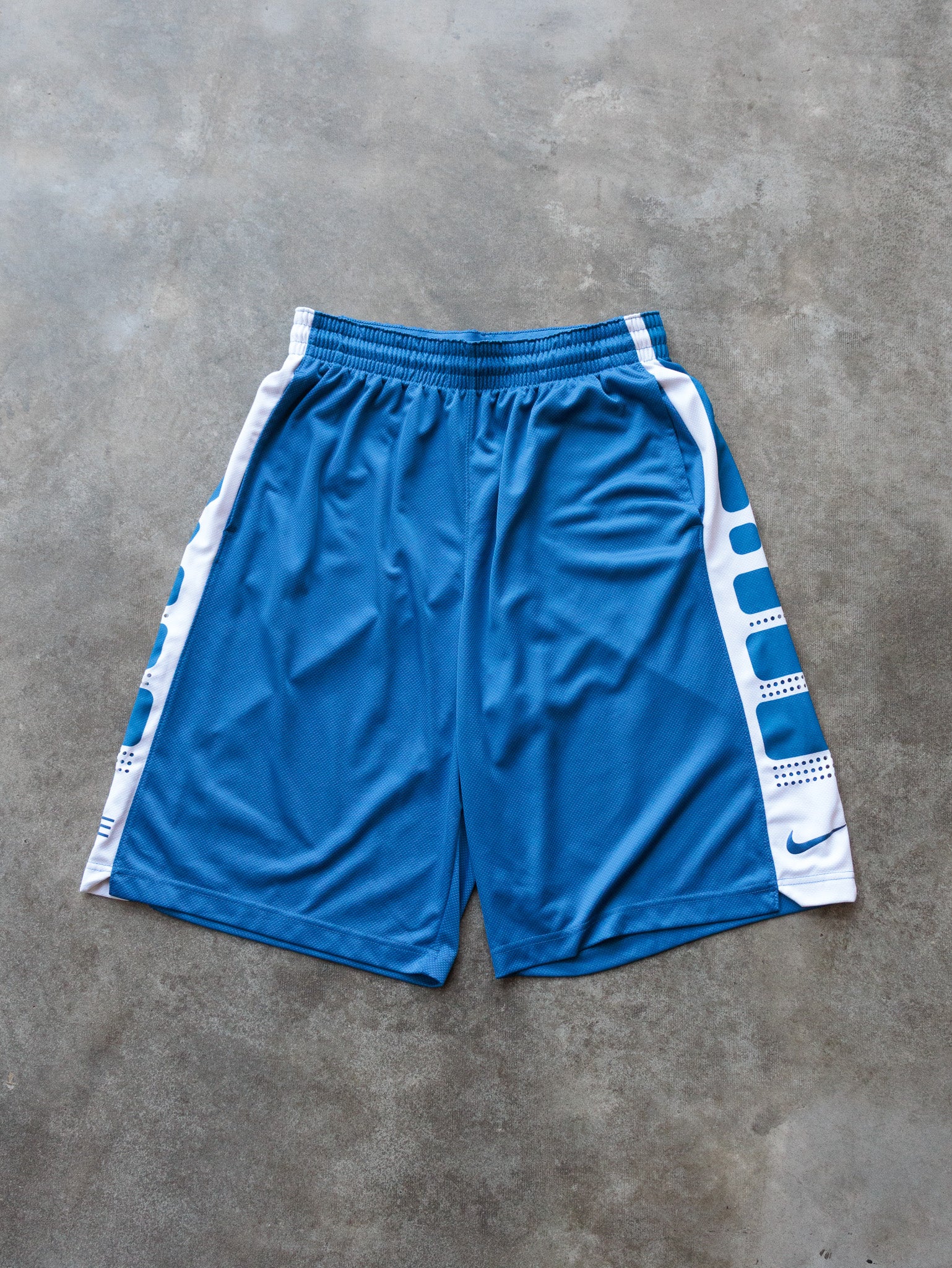 Vintage Blue Nike Elite Basketball Shorts (L)