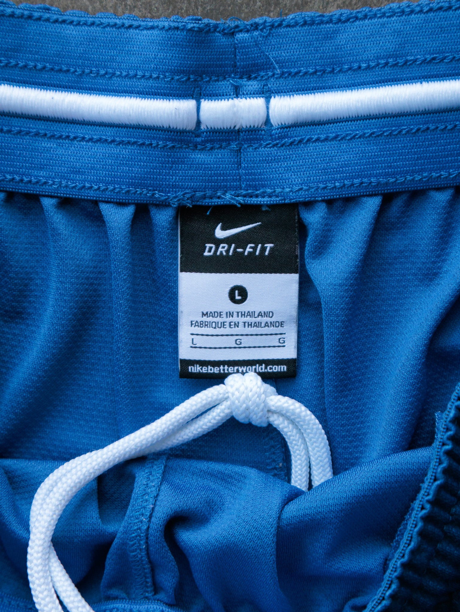 Vintage Blue Nike Elite Basketball Shorts (L)