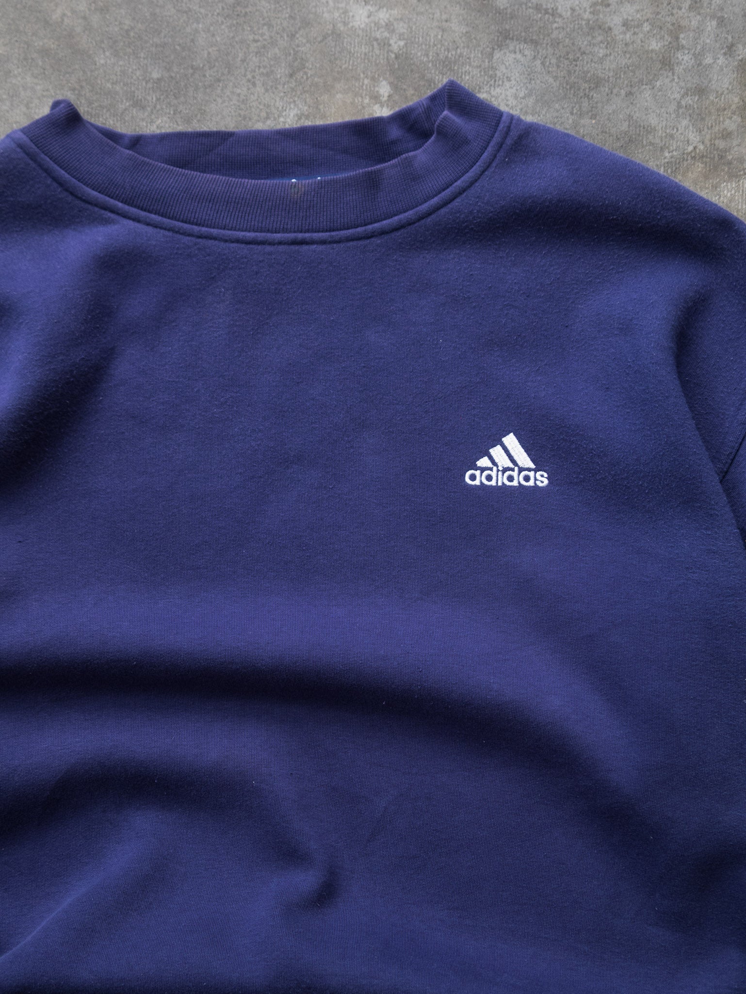 Vintage 90s Navy Adidas Sweatshirt (L)